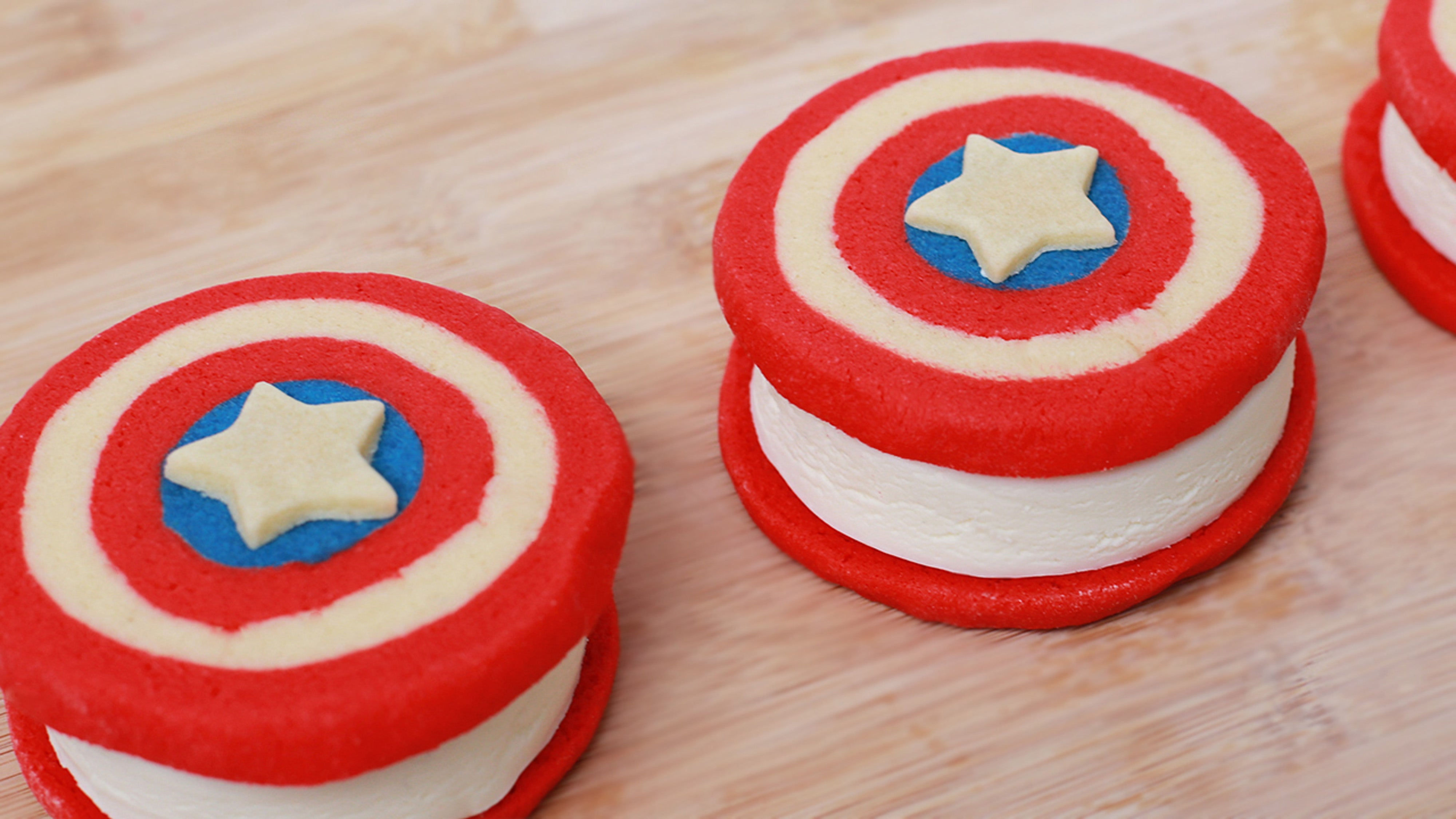 Wallpaper #WxlHKY8BtGB6xQ78_4gs6 Captain America Ice Cream Sandwiches Rosanna Pansino
