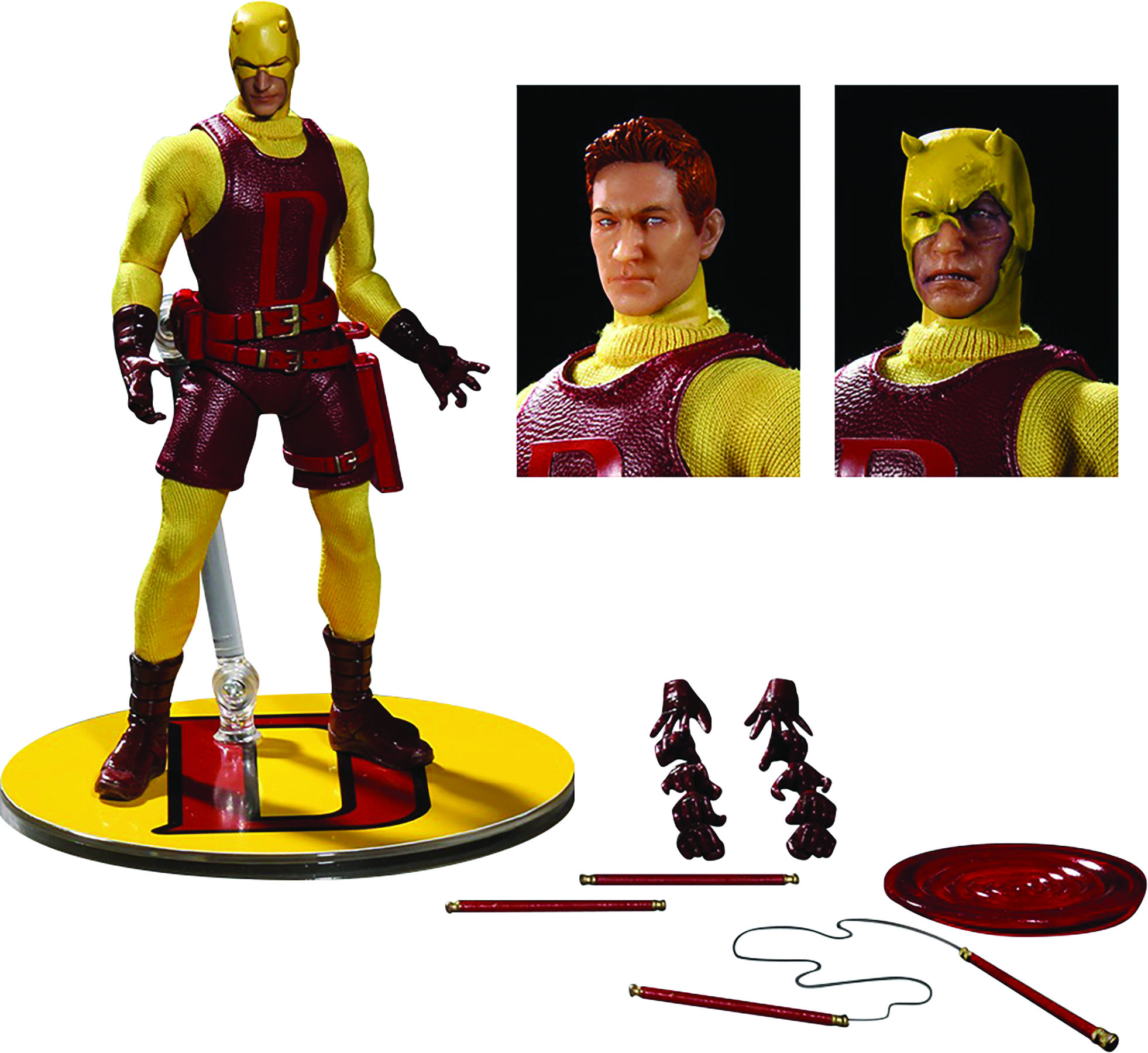 Wallpaper #0TG3NZMB5zzyi_yY41eA256 Mezco One 12 Collective Daredevil Yellow Costume Action Figure Brian