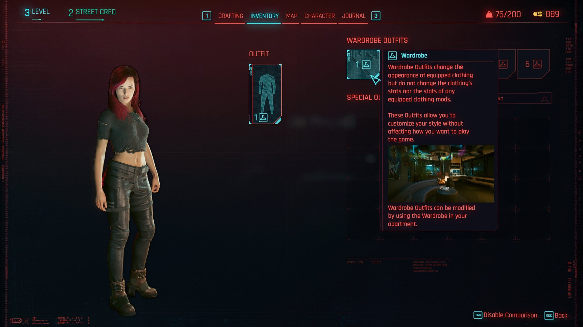 Wallpaper #9GeDC5MBSpphPi3-iNkJ220 Cyberpunk 2077 Transmog How to Change Your Clothes Appearance Rock