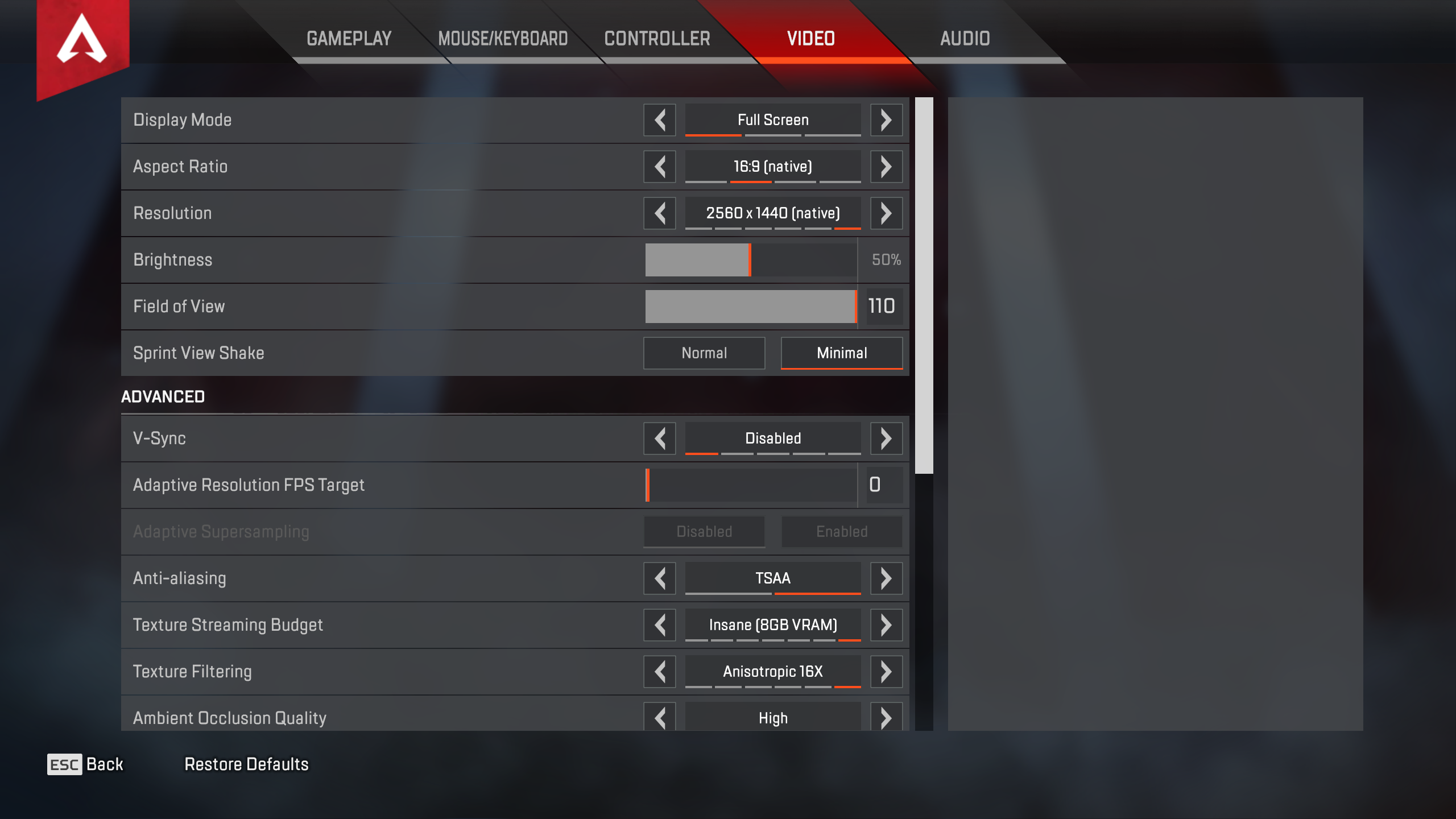 Wallpaper #N7jzPpIBJvJKYCmEcM7a14 Apex Legends Settings Performance Rock Paper Shotgun