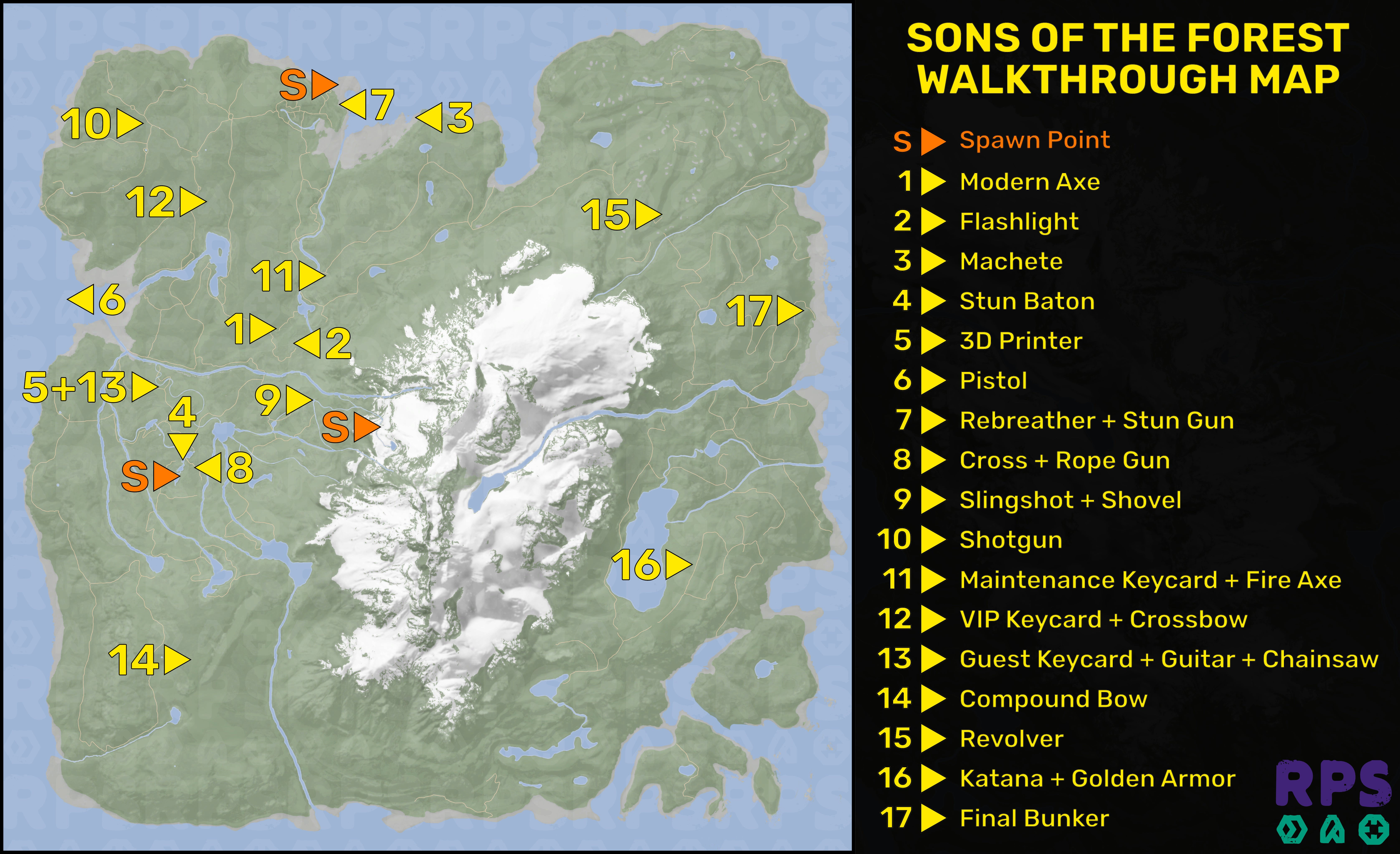 Wallpaper #2mftEpMBSpphPi3-3f1w176 Mapa De Sons of the Forest Todos Los Lugares Importantes Fonet