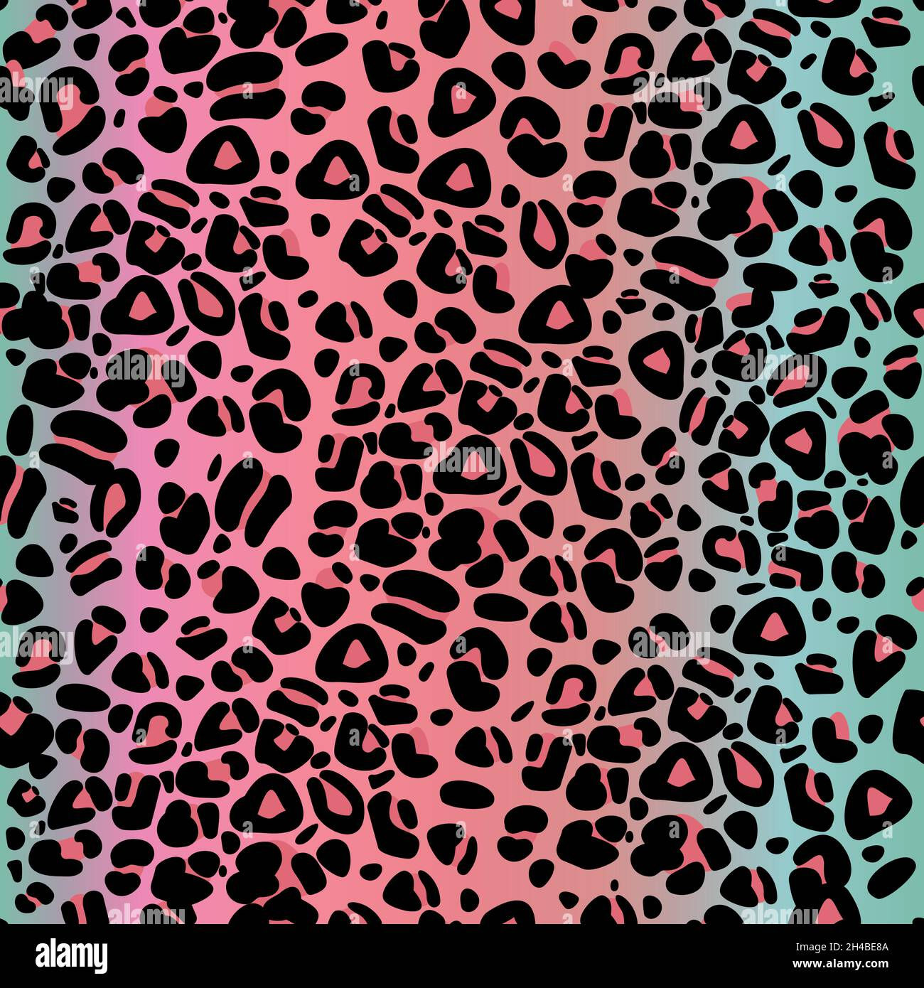 Wallpaper #WViyNJMBzN9vxX34jT0O77 Vector Illustration with Colorful Leopard Seamless Pattern Animal