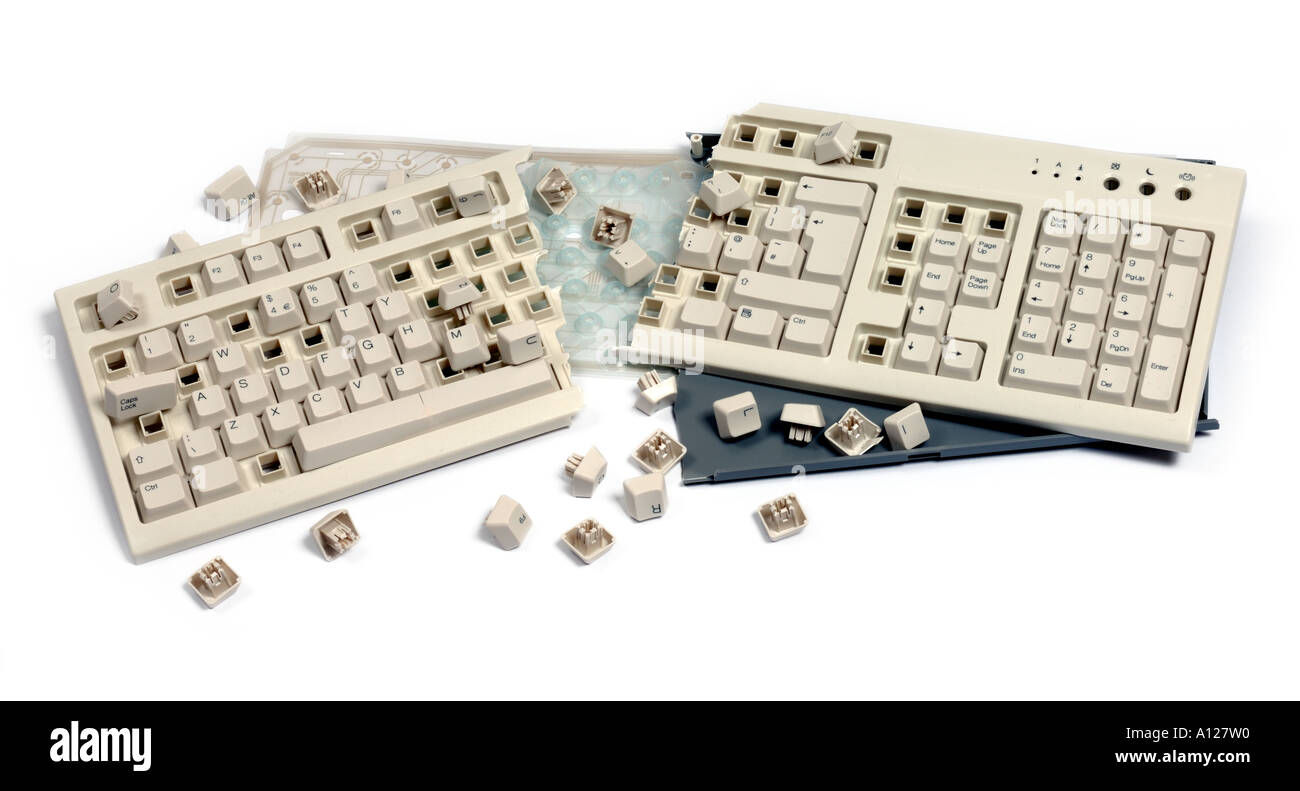 Wallpaper #p2fJ6JIBSpphPi3-wz7s21 Smashed Computer Keyboard Stock Photo 5782479 Alamy