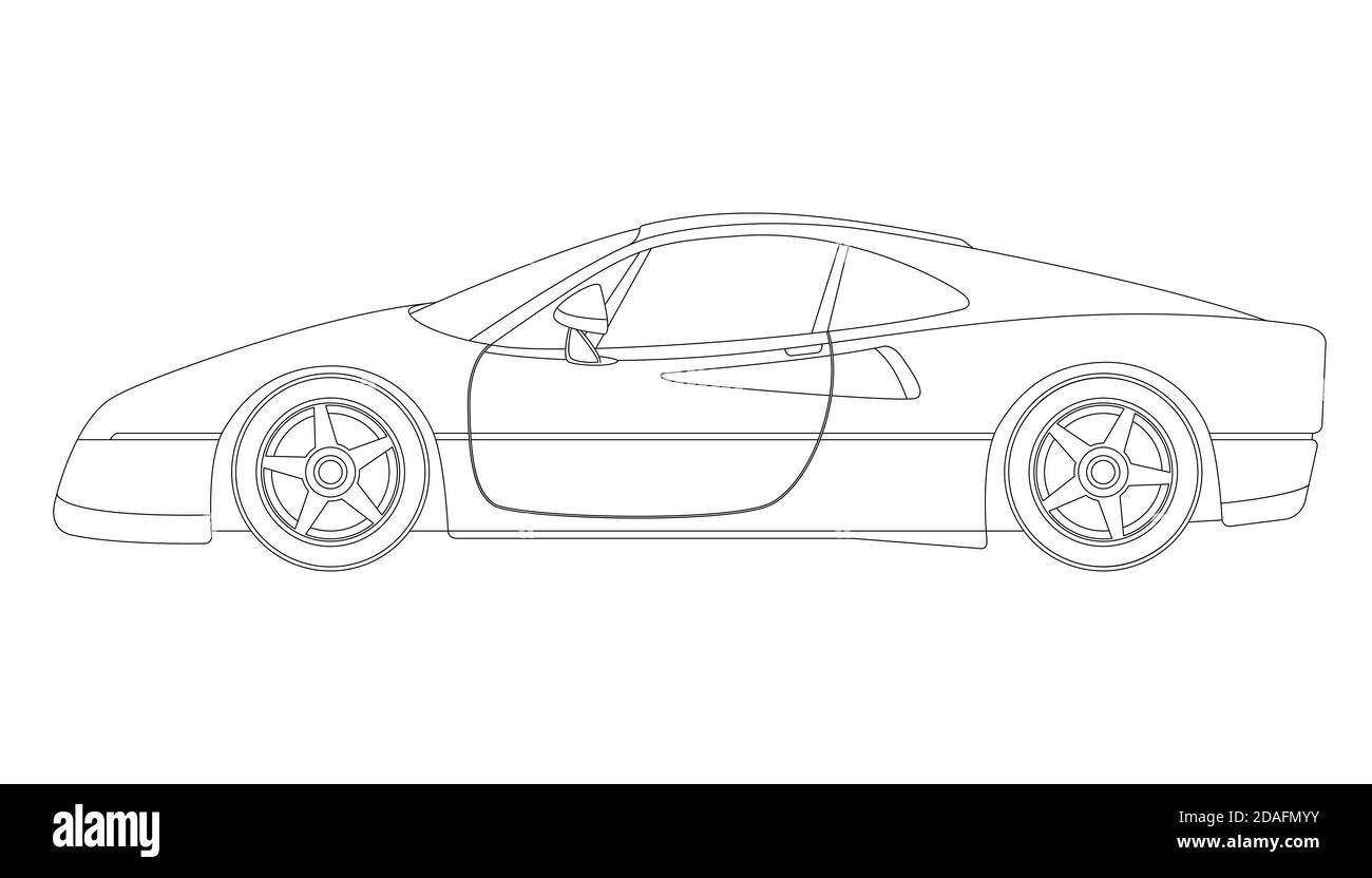 Wallpaper #NJlaP5MBUcASHT6n6cwO230 Side View Sketches Car Drawing Draw Level