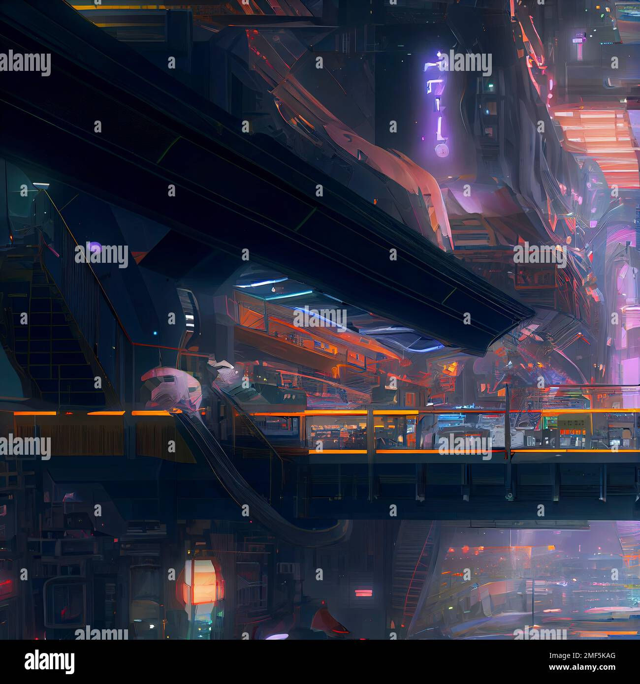 Wallpaper #F2ch7JIBSpphPi3-8lH919 Cyberpunk Neon City Night Futuristic City Scene Backdrop Wallpaper