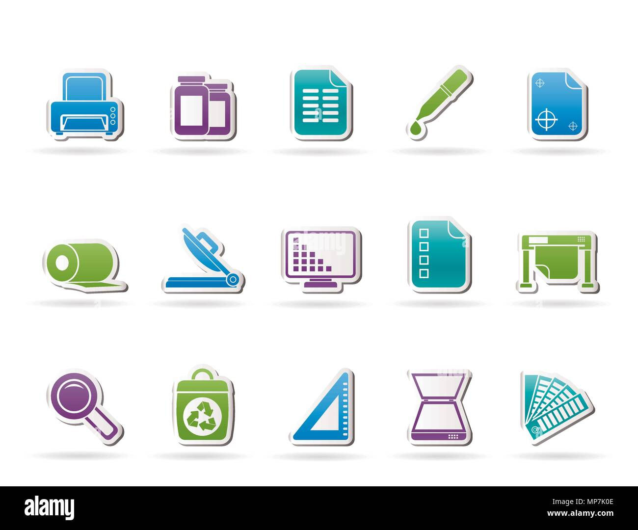 Wallpaper #gGdQ7pIBSpphPi3-YVxF320 Commercial Print Icons Vector Icon Set Stock Vector Image Art Alamy