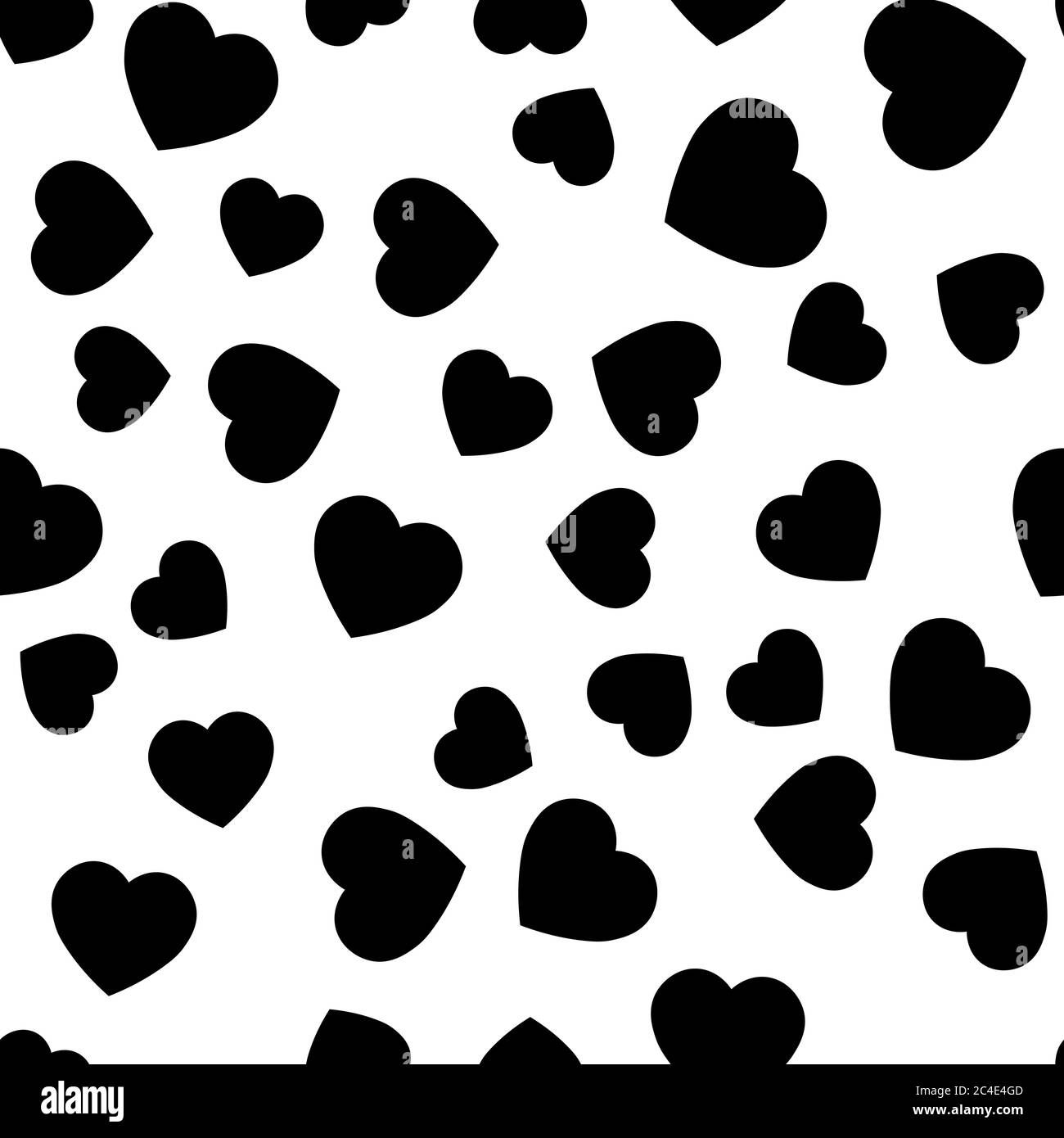 Wallpaper #Tmd395IBSpphPi3-tobx435 Black Heart Silhouettes Seamless Pattern Random Scattered Hearts