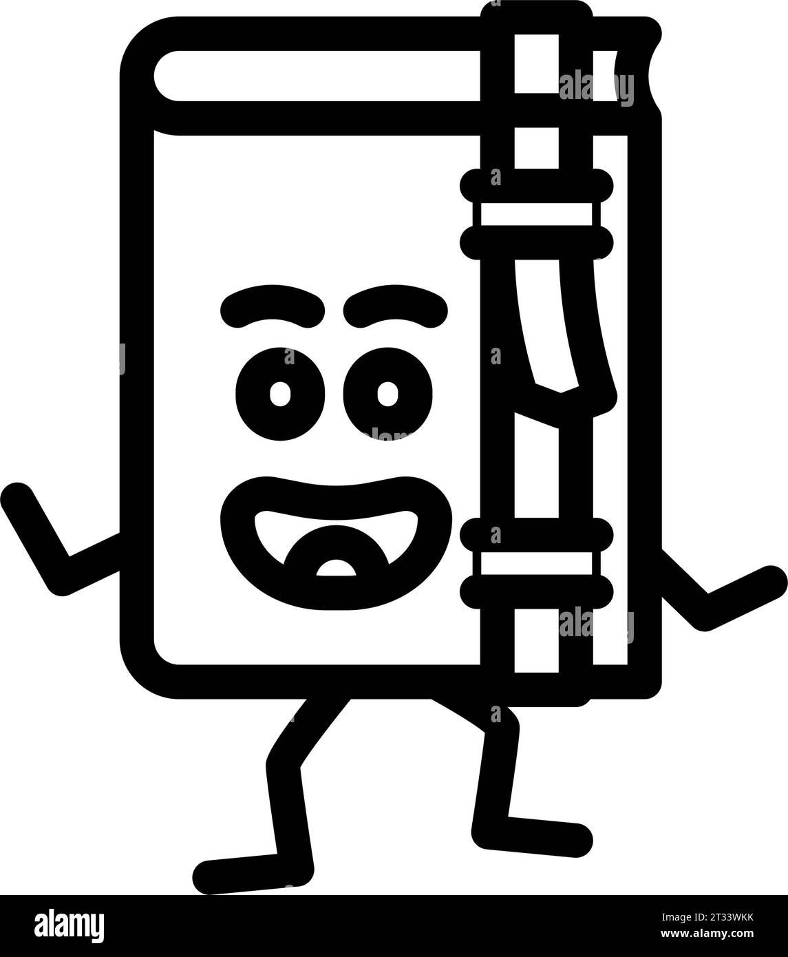 Wallpaper #B2ev8ZIBSpphPi3-xm2A383 Library Book Character Line Icon Vector Illustration Stock Vector Image