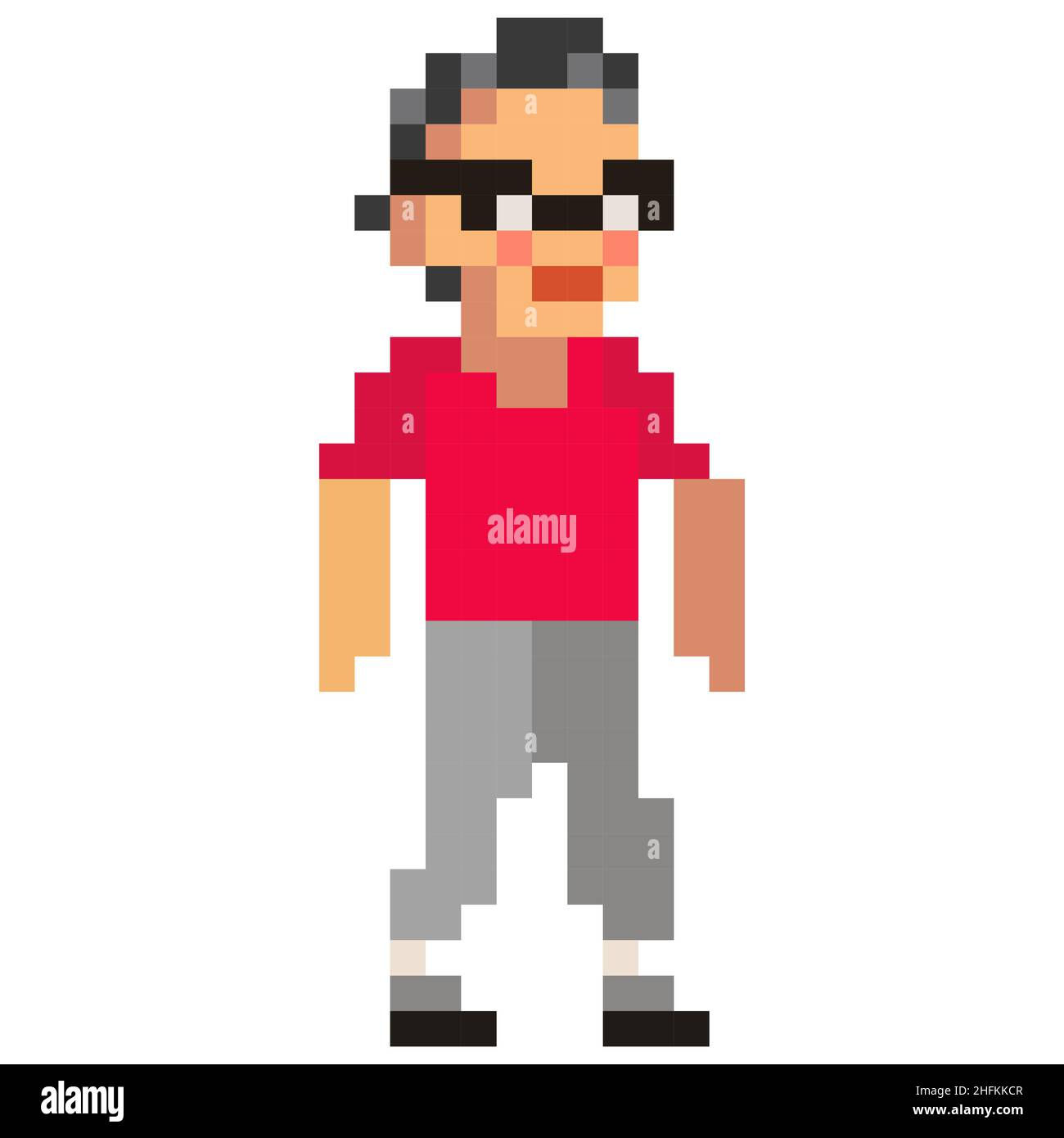 Wallpaper #txdfPpMBPLD5_VEN0t9L96 A Man in a Jacket and a Cap Pixel Art Stock Vector Image Art Alamy