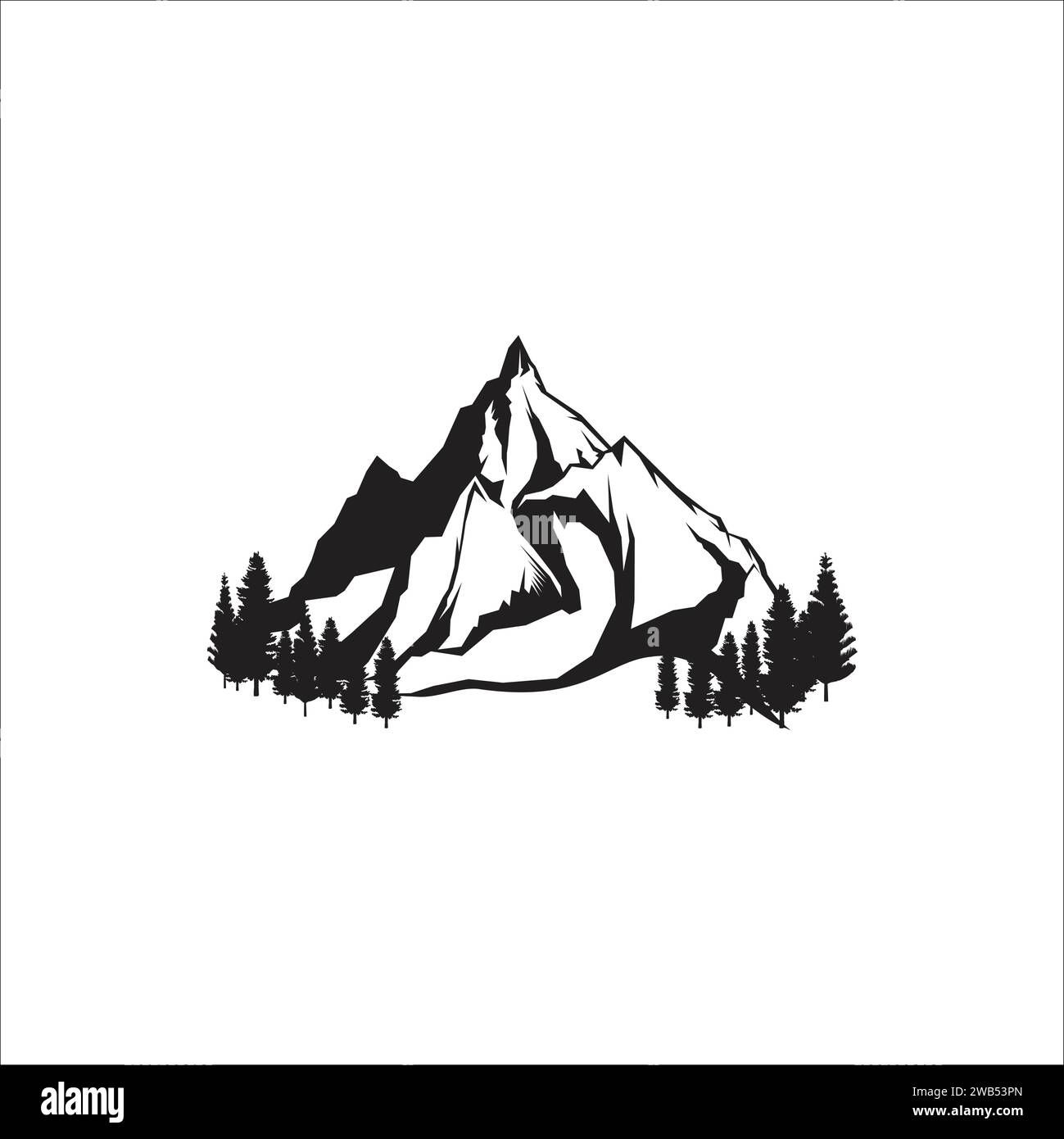 Wallpaper #x--qS5MBMN-XEVvVnztn27 Mountain Silhouette Image Stock Vector Image Art Alamy