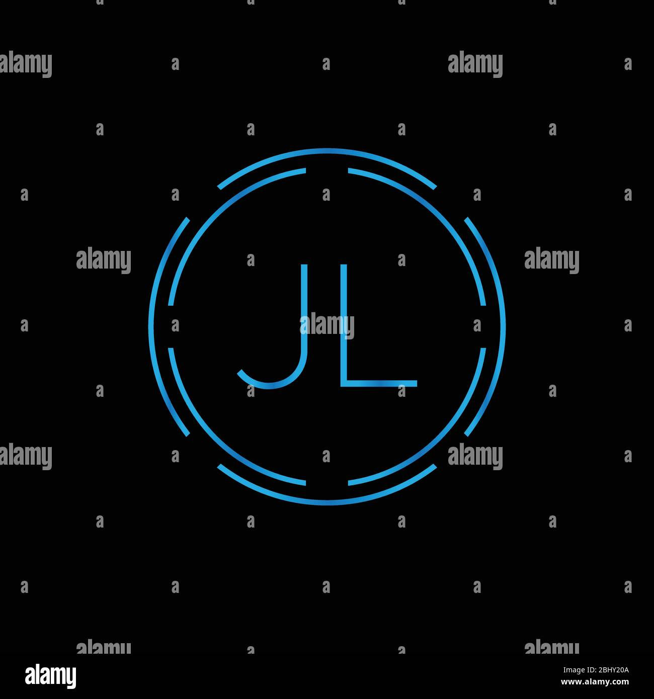 Wallpaper #32gDHZMBSpphPi3-UySa74 Creative Letter Jl Logo Design Vector Template Digital Linked Letter