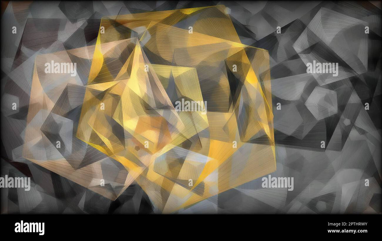 Wallpaper #PmeuAJMBSpphPi3-_adt286 Cubes and Triangles Hand Draw Digital Art Stock Photo Alamy