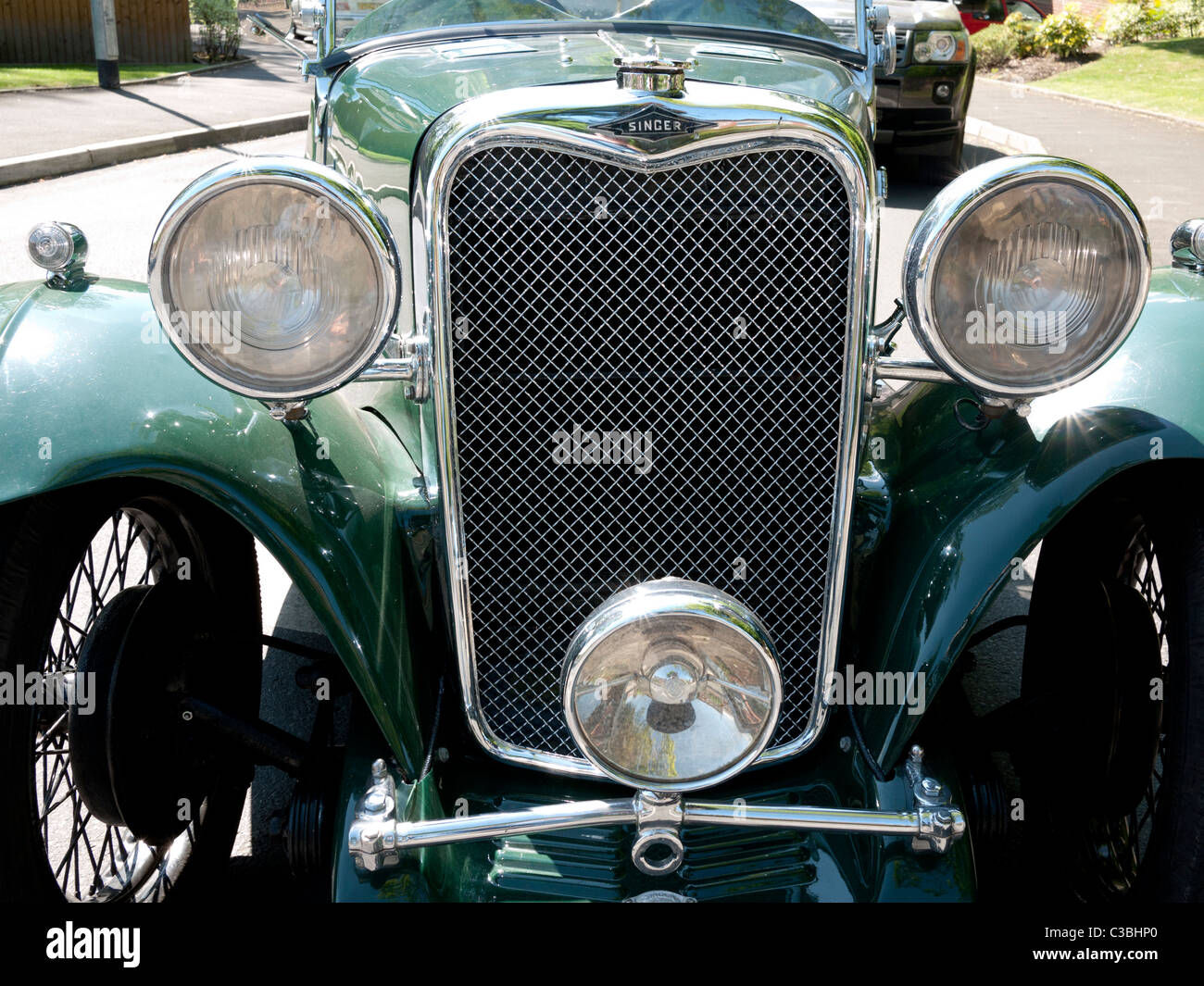 Wallpaper #69ec4 Morgan Sports Car Front Grill with Badges Stock Photo Royalty Free
