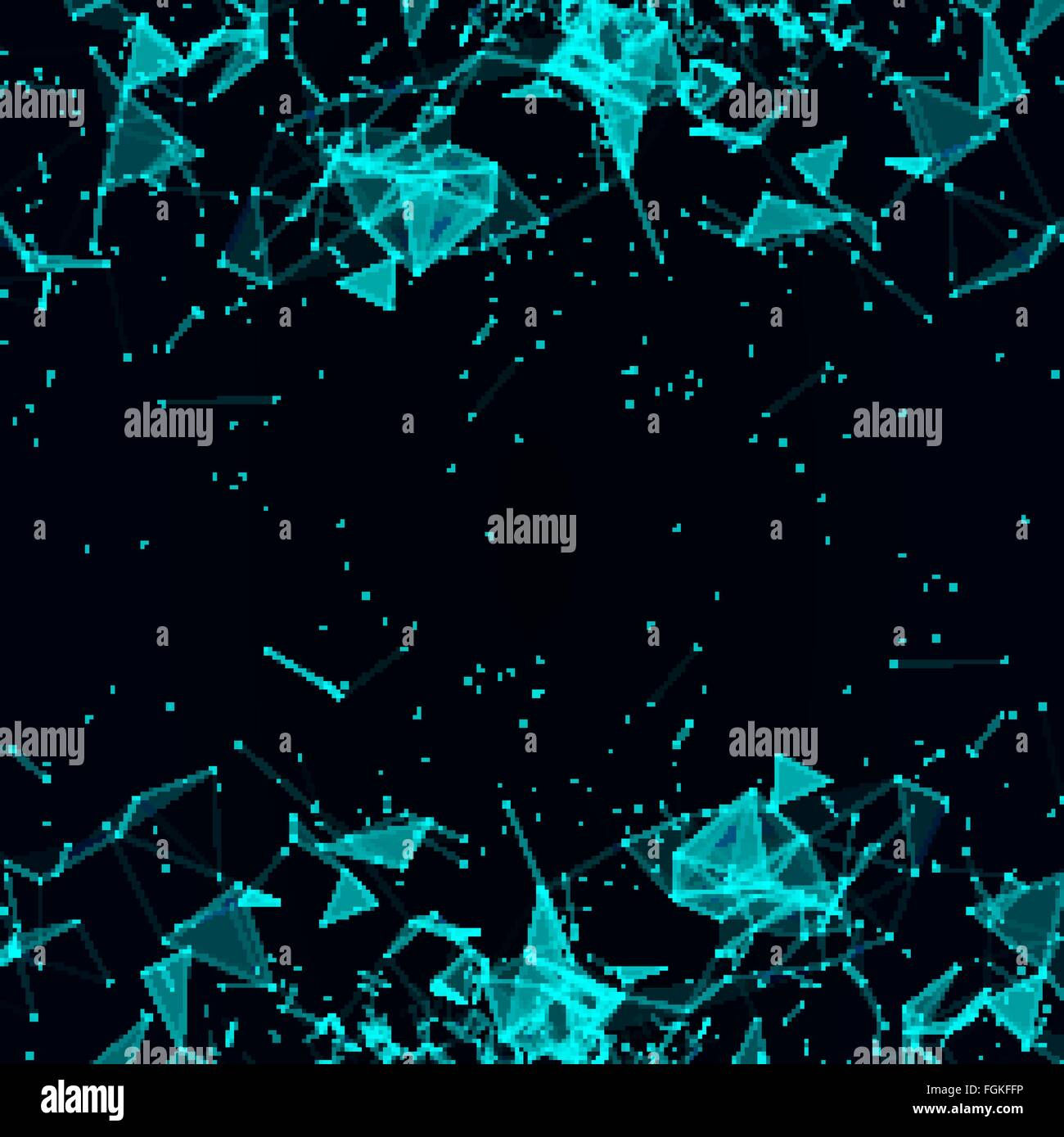 Wallpaper #BxnGHo8BtGB6xQ78_noh31 Abstract Digital Background with Cybernetic Particles Science Theme