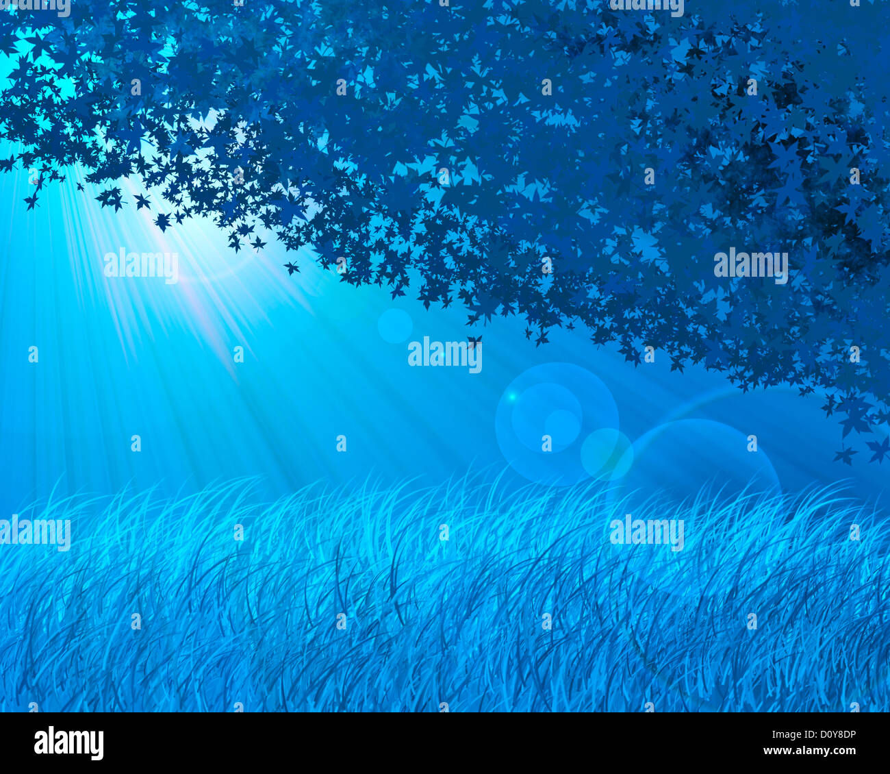 Wallpaper #qh0TLZMBlOZrFDOkGc5n168 Abstract Blue Forest Background Stock Photo Alamy