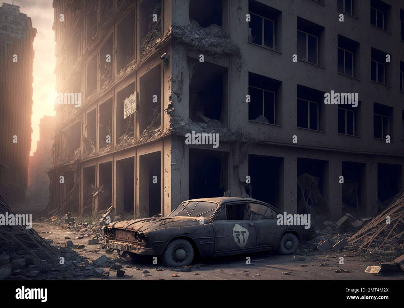 Wallpaper #qxcDPpMBPLD5_VENyd4X295 A Post Apocalyptic Abandoned Demolished City the Ruins of an Abandoned