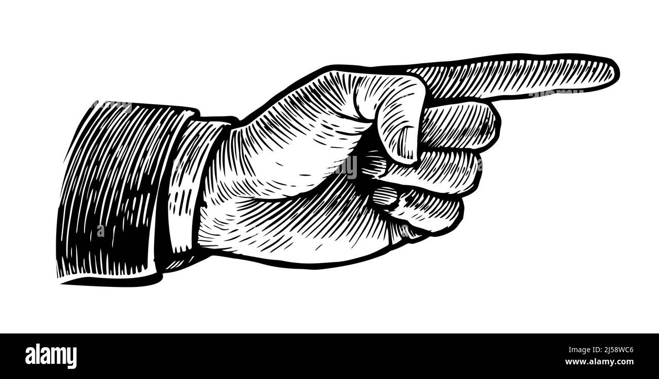 Wallpaper #nLgf2JIBJvJKYCmEN-Zo16 Pointing Hand Illustration Etching Black and White Stock Photos