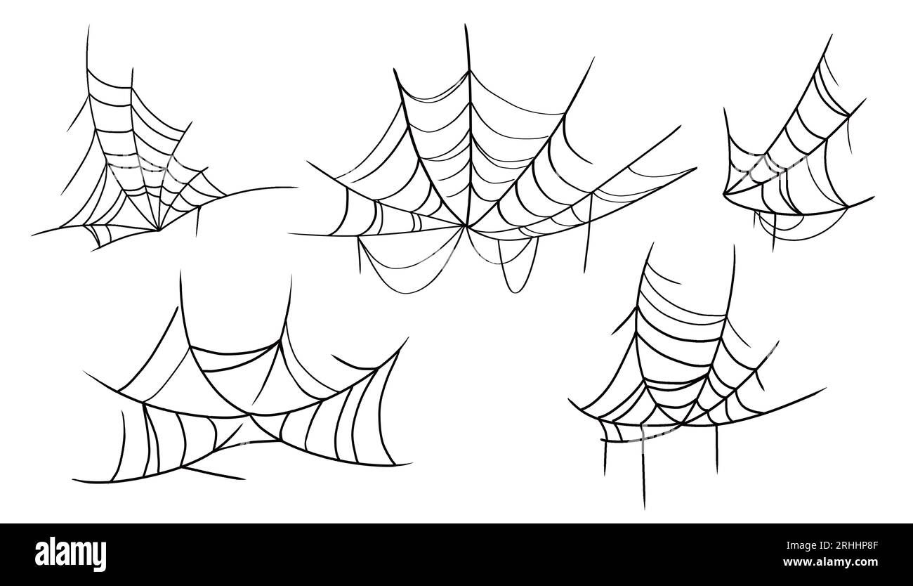 Wallpaper #V4v_dpcBcm9NJah-YnkY65 Halloween Spider Web Set Halloween Web Frames and Borders Scary