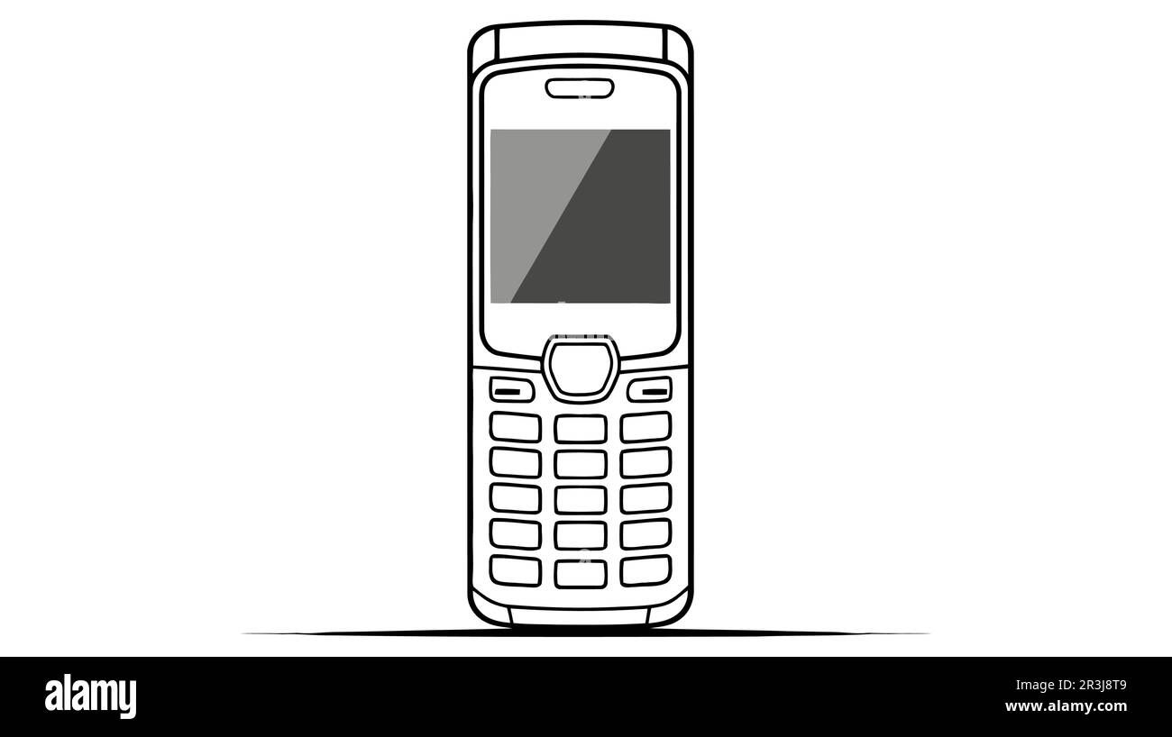Wallpaper #lGdmCpMBSpphPi3-QdSv152 Push Button Telephone Icon with Blank Screen for Design Mobile Phone