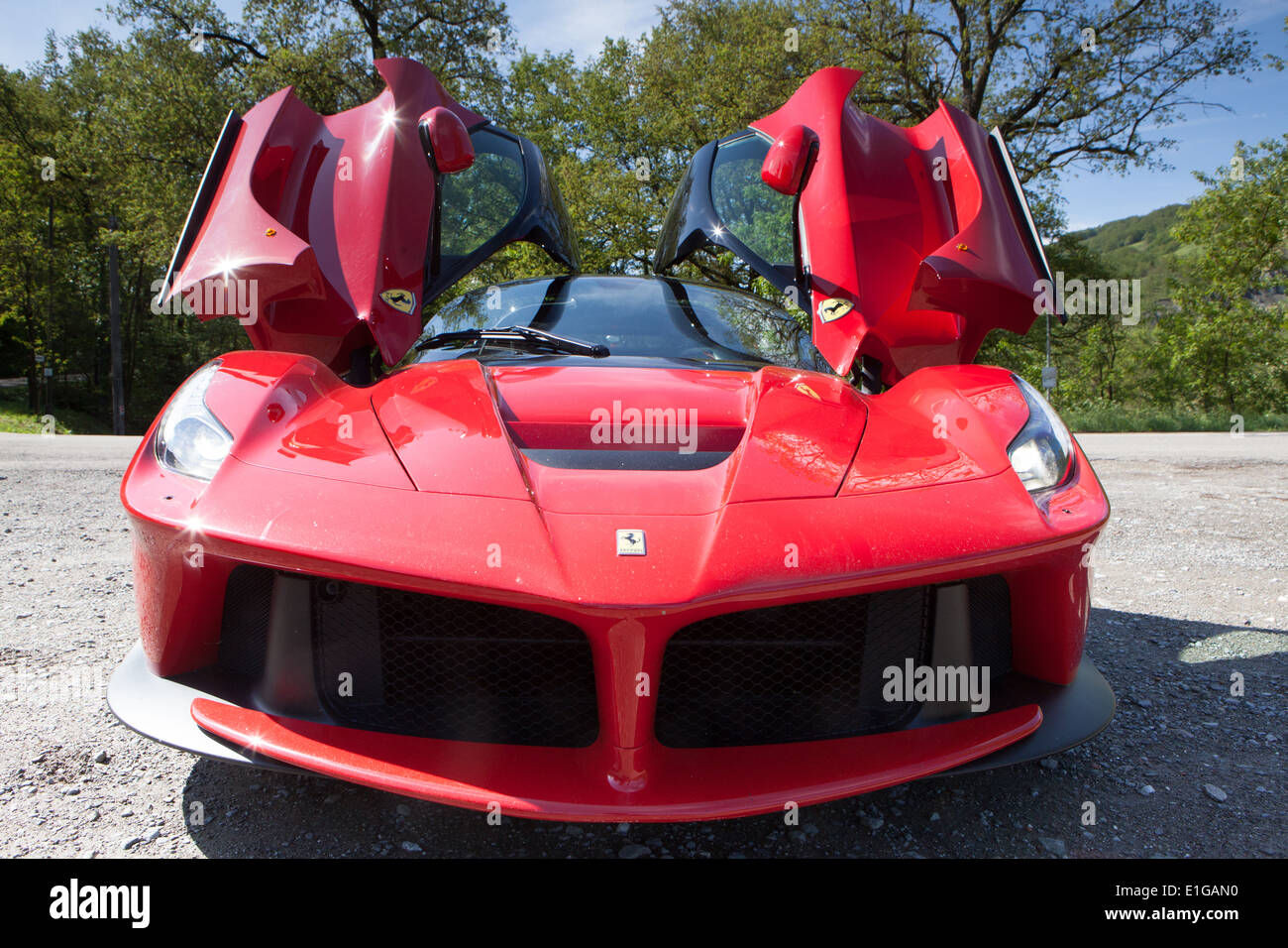 Wallpaper #IamqKZMBMYaX5LKBcdT330 Laferrari Hybrid Super Car with Doors Open Stock Photo Alamy