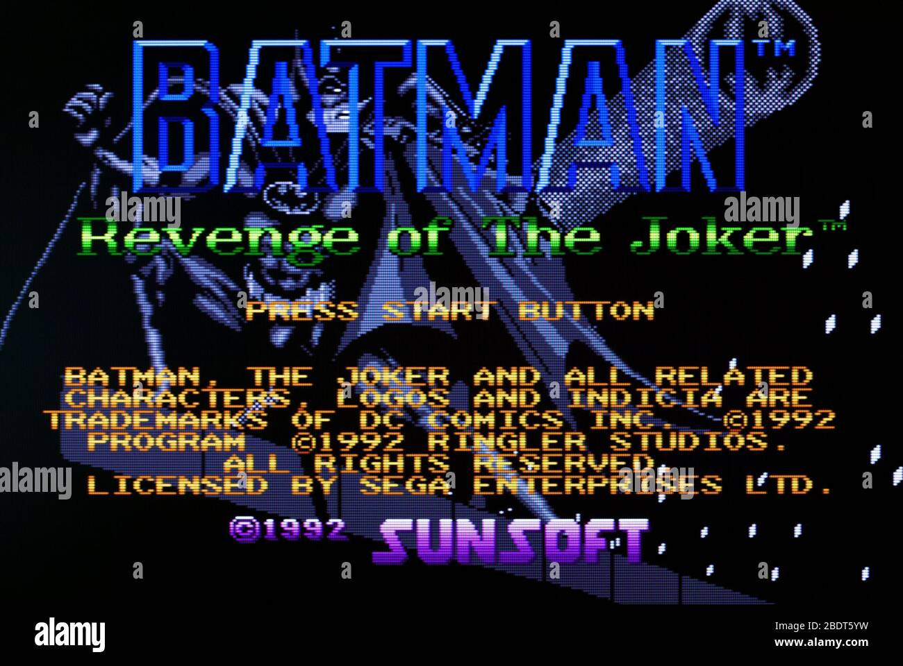 Wallpaper #Sxl2Lo8BtGB6xQ78AZWX7 Batman Revenge of the Joker Sega Genesis Mega Drive Editorial Use