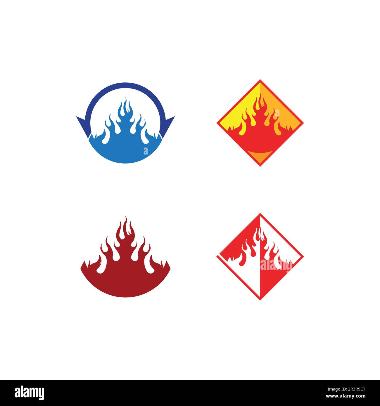 Wallpaper #zWgwFpMBSpphPi3-jwoQ187 Fire Flat Logo and Flame Set Vector Icon Hot Flaming Element Vector
