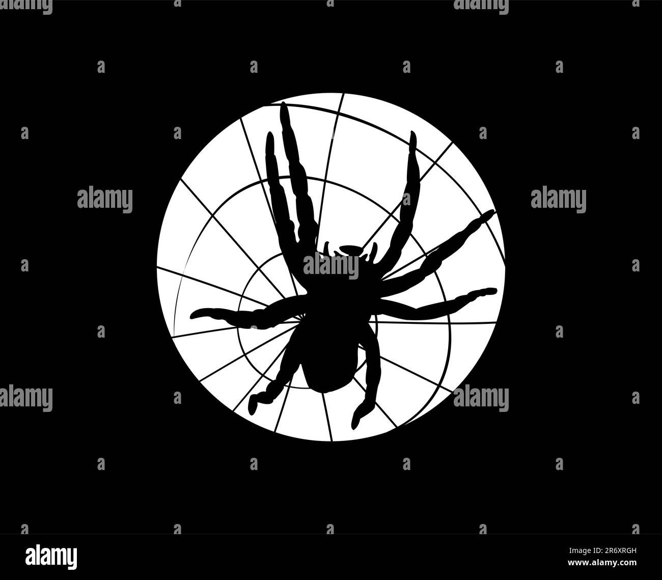 Wallpaper #52dP85IBSpphPi3-BnRA229 Spider on the Spiderweb Vector Illustration Stock Vector Image Art