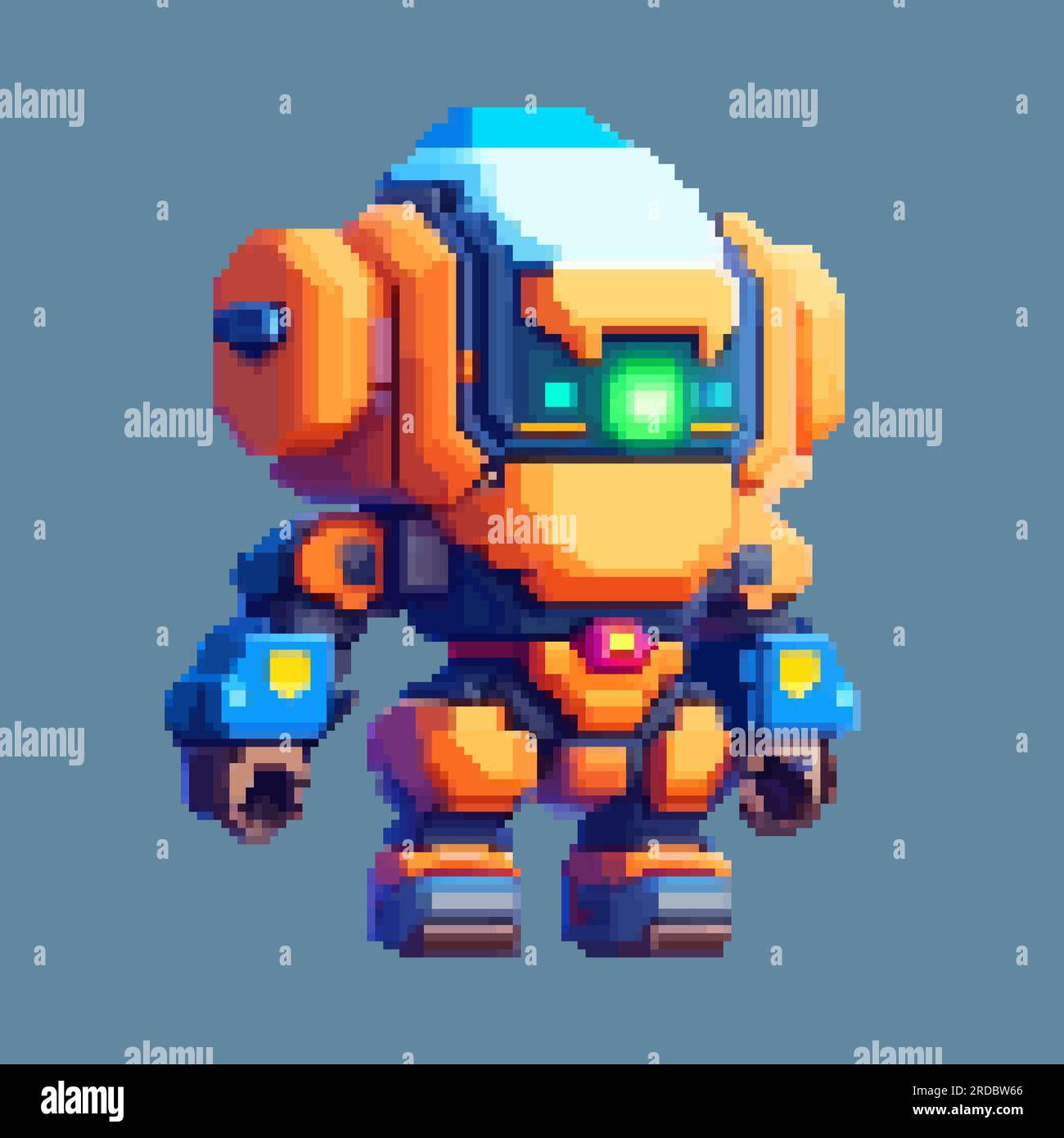 Wallpaper #sG3YZ5cBycdYOYFTvG94109 Robot Monster Pixel Art Character for 8 Bit Game Scenery Arcade Video