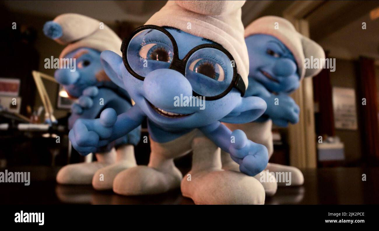 Wallpaper #jmdi6pIBSpphPi3-iEY-99 Gutsybrainygrouchy the Smurfs 2011 Stock Photo Alamy