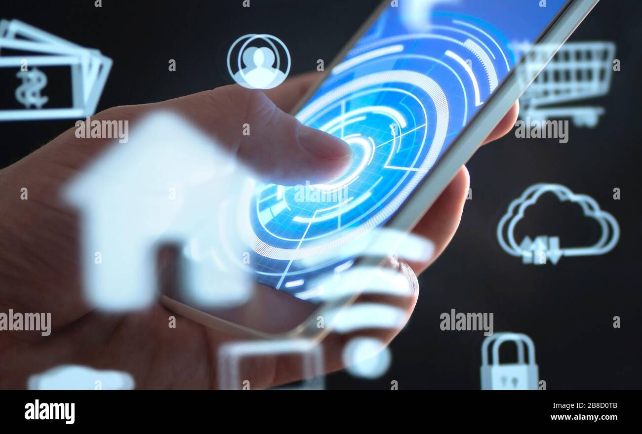 Wallpaper #zmfP-5IBSpphPi3-dpXT90 Future Mobile Phone Technology to Control Smart Home Cellphone App