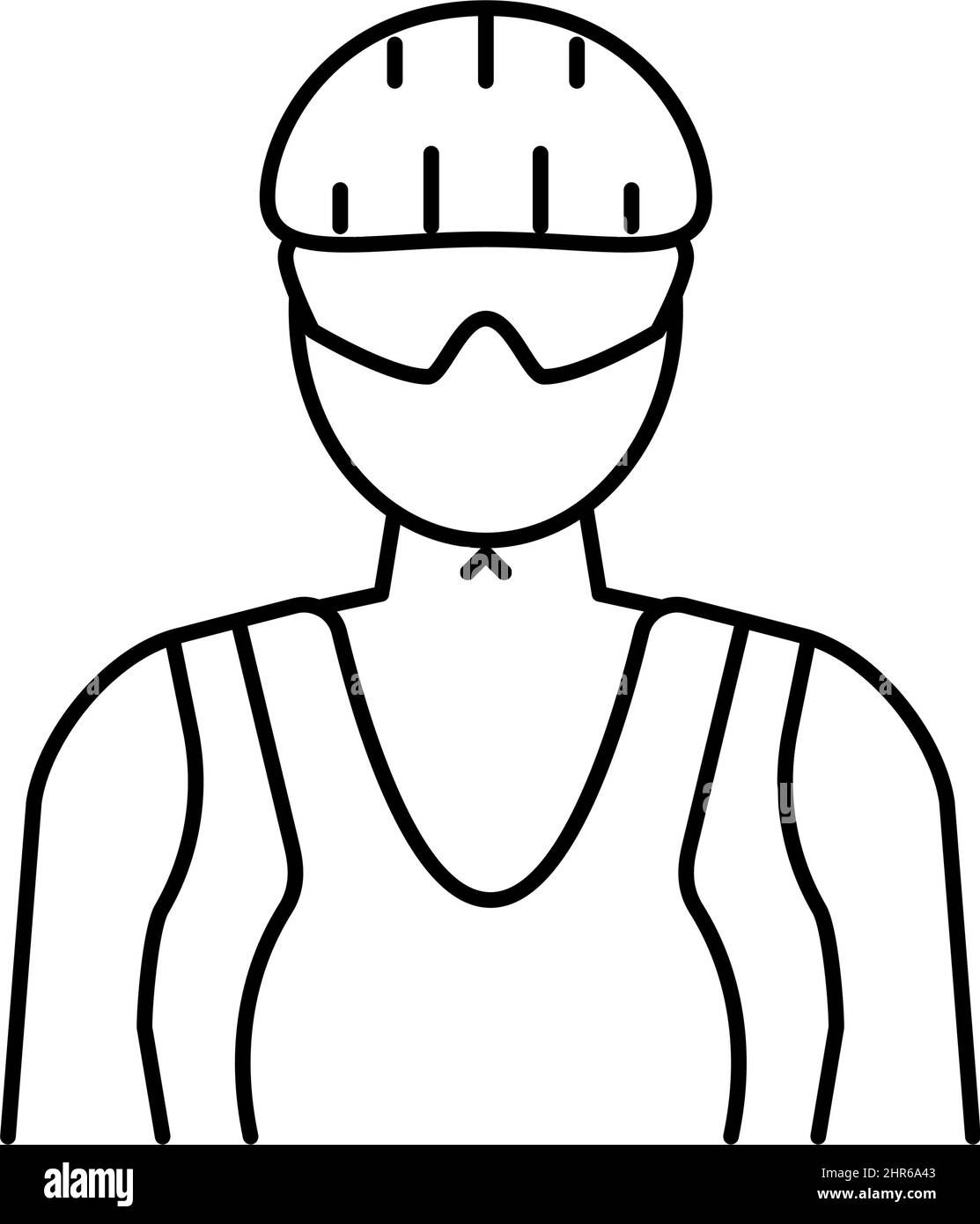 Wallpaper #BB1MLZMBlOZrFDOkY9AK435 Female Cyclist Line Icon Vector Illustration Stock Vector Image Art