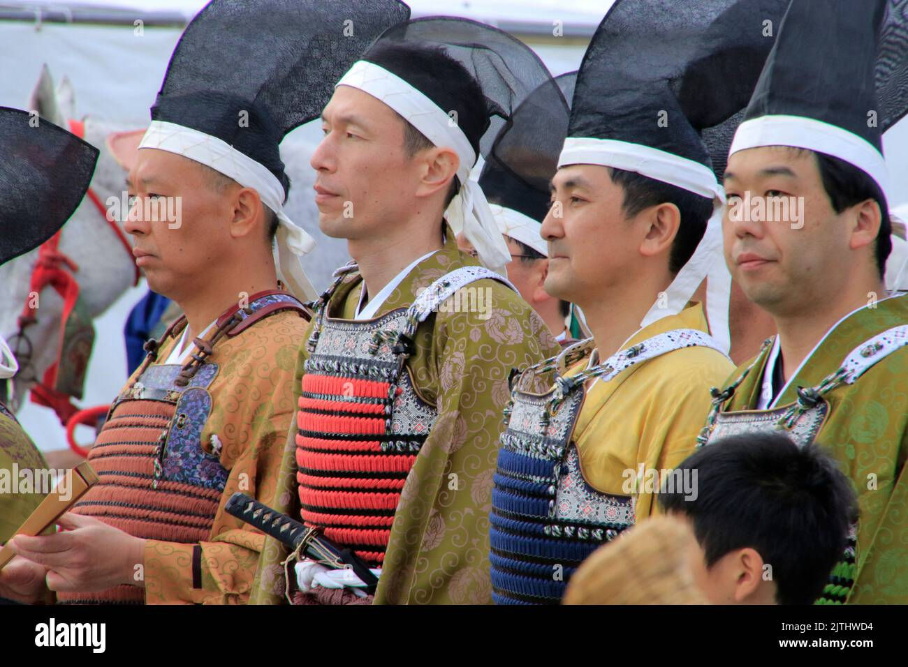 Wallpaper #gkA2MZMBJhL2WPbaCsWi40 Ancient Japanese Armored Samurai Warriors at Yabusame Event Stock Photo