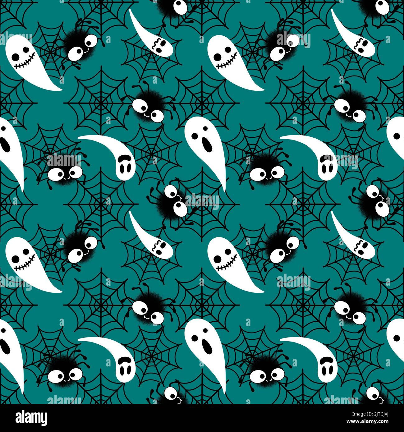 Wallpaper #SfS5OZMBKFX8bn3rL3dx165 Halloween Cartoon Seamless Web and Spider and Ghost Pattern for