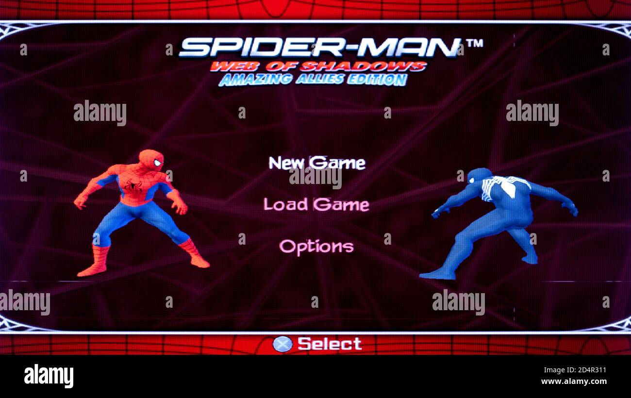 Wallpaper #x2cJAZMBSpphPi3-p6go333 Spider Man Web of Shadows Sony Playstation 2 PS2 Editorial Use