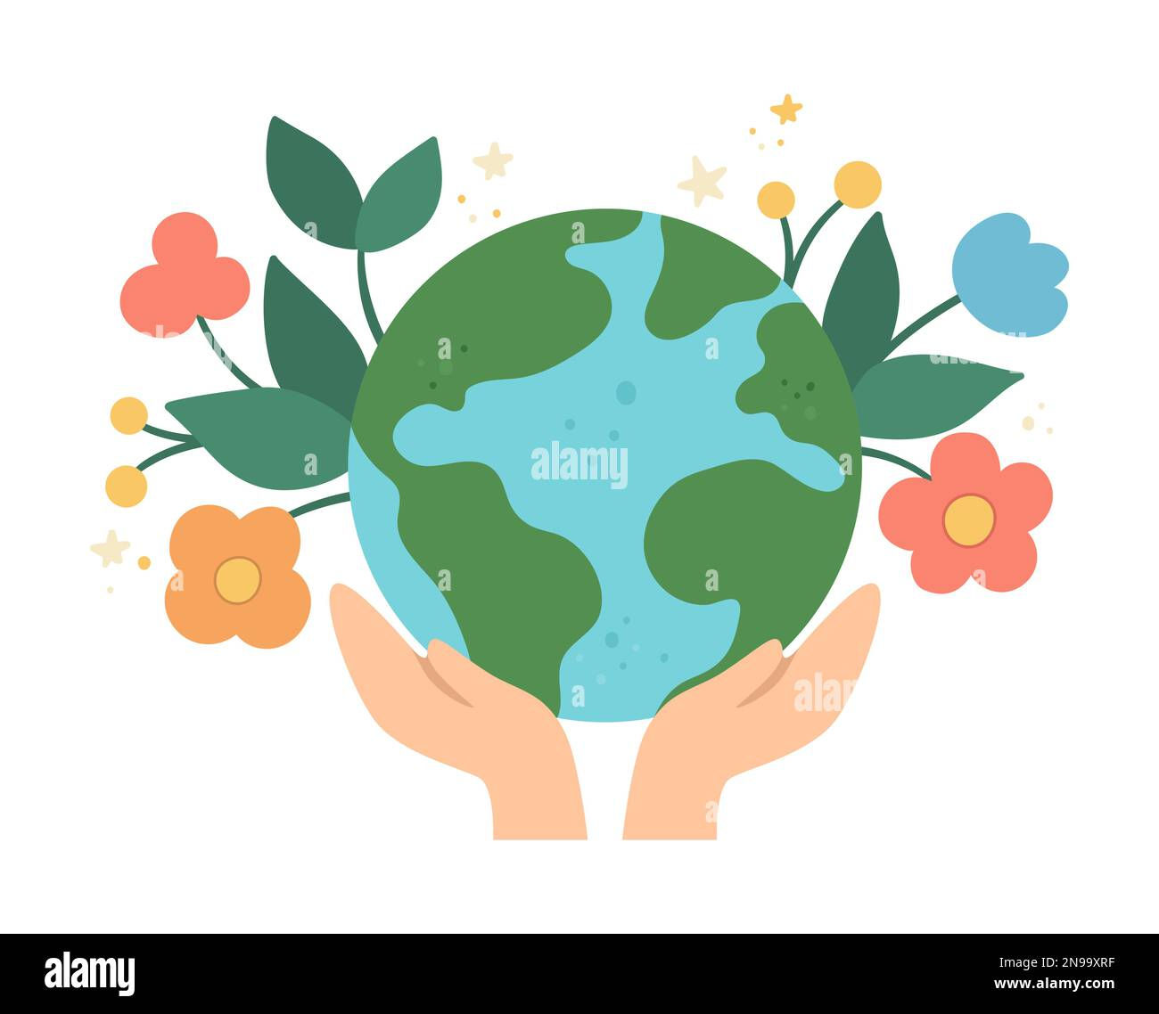 Wallpaper #1f9f2 Earth Day Free Vector Icon Hand Holding Plant with Earth Background