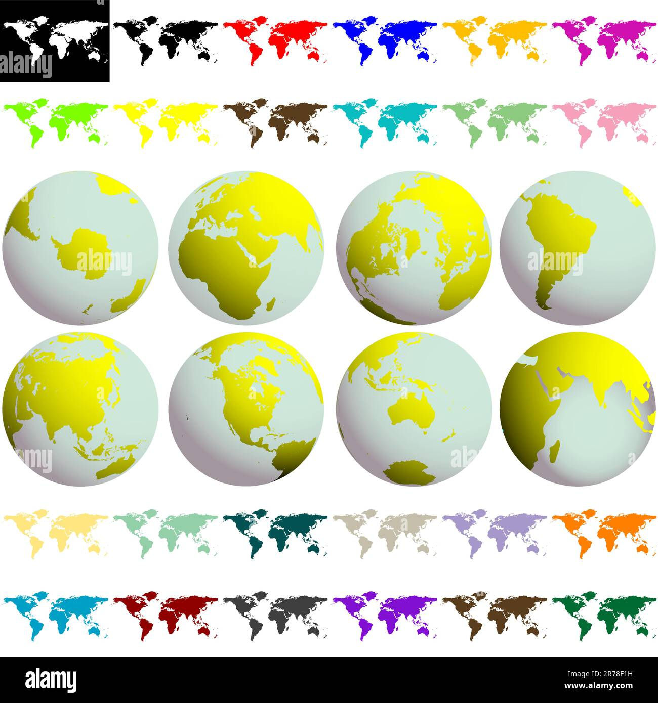Wallpaper #BGcT6pIBSpphPi3-TUVE36 Earth Globes and Maps Against White Background Abstract Collection