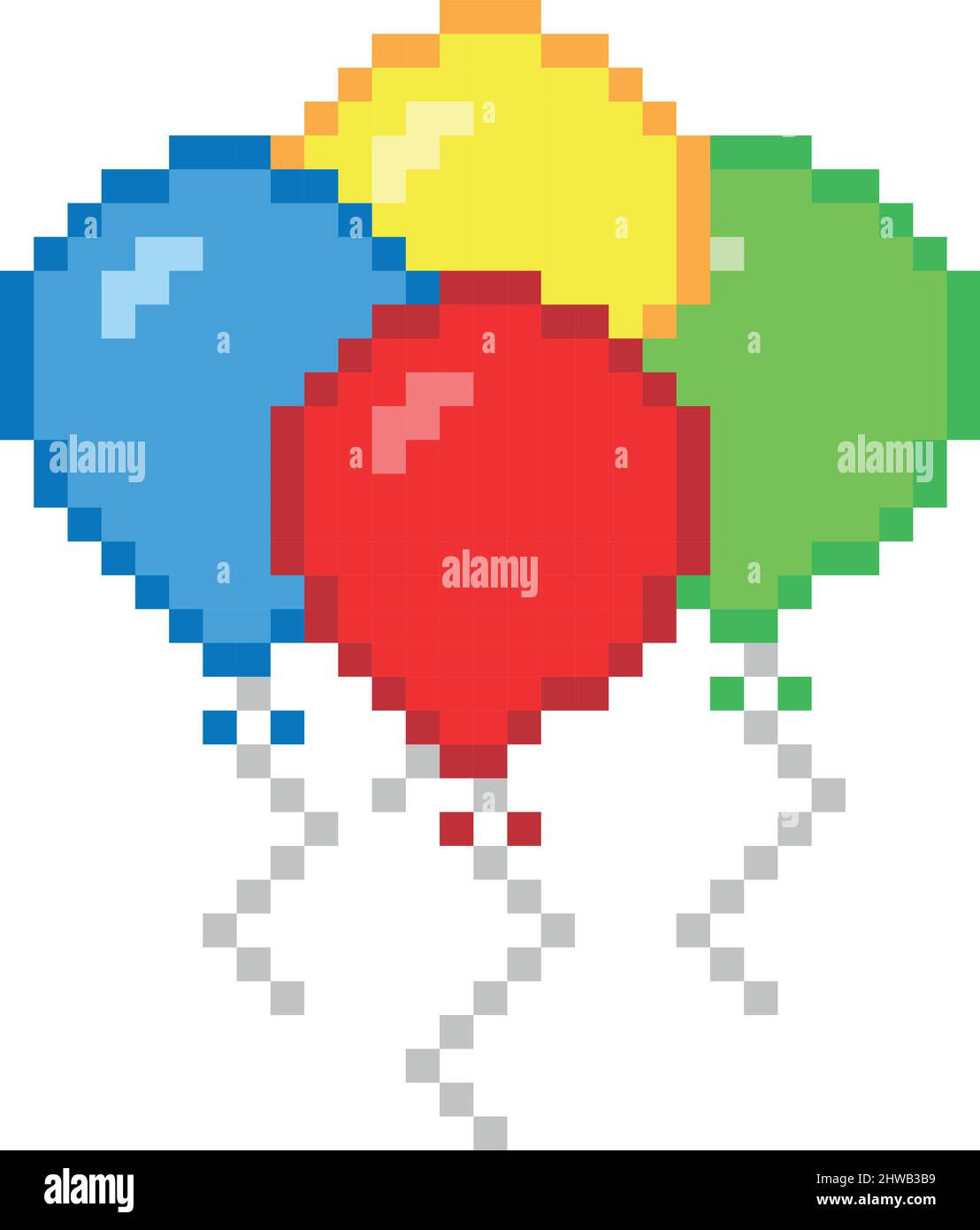 Wallpaper #a0D6MJMBJhL2WPbaiMSr3 Balloon Pixel Art Vector Illustration Stock Vector Image Art Alamy