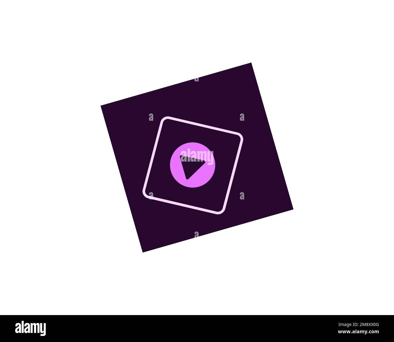 Wallpaper #uGdr8ZIBSpphPi3-MmsY320 Adobe Premiere Elements Rotated Logo White Background Stock Photo Alamy
