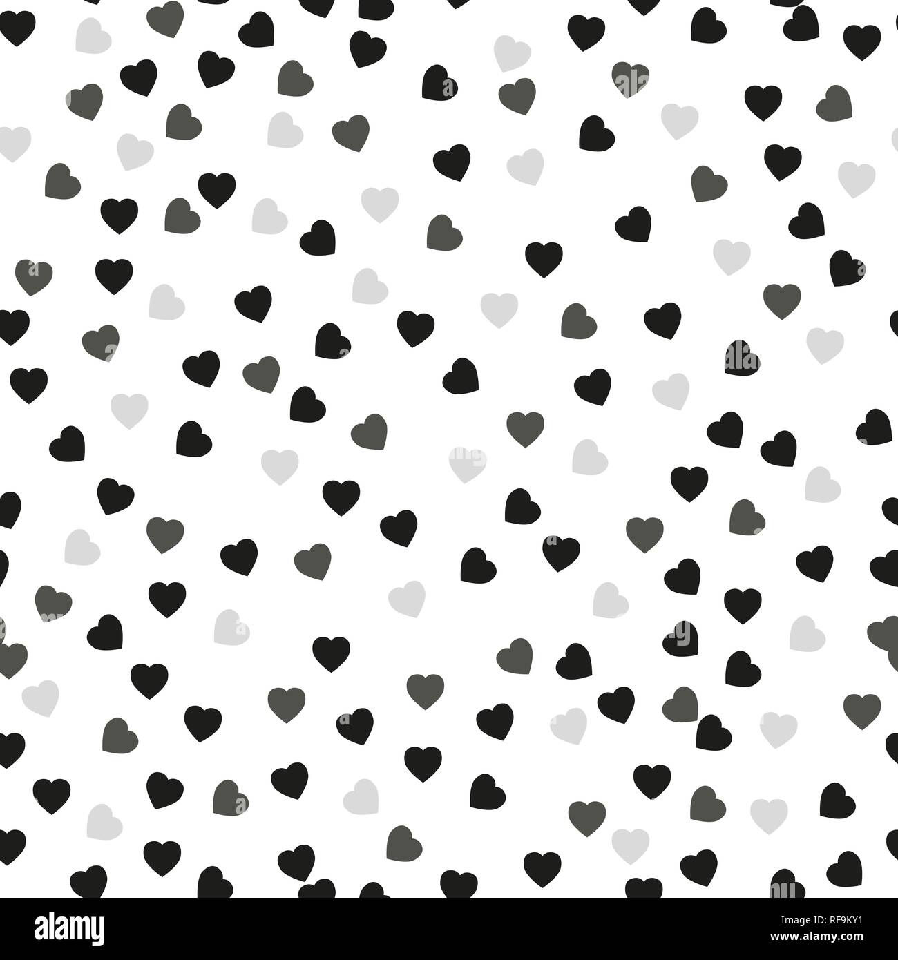 Wallpaper #12eRAJMBSpphPi3-GKYv164 Black Heart Seamless Pattern on White Background Vector Minimalist