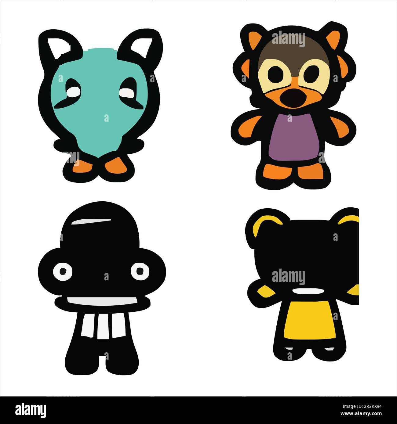 Wallpaper #mrgA2pIBJvJKYCmEOe92145 Cute Cartoon Characters Designs Vector File Stock Vector Image Art