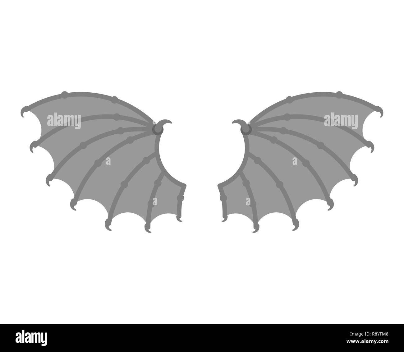 Wallpaper #n0Y8nJcBh-zKMCtLfF5f129 Wings Demon Isolated Wing Devil Winged Bat or Gargoyle Stock Vector