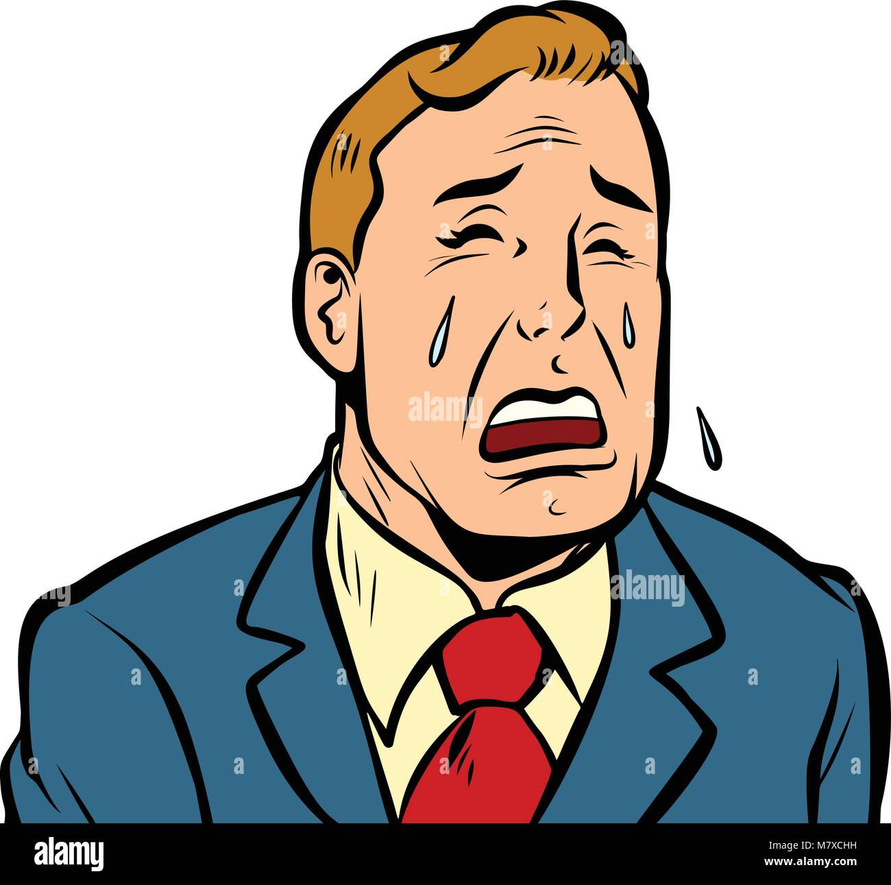 Wallpaper #q2eP65IBSpphPi3-00yX107 Funny Man Crying Stock Vector Image Art Alamy