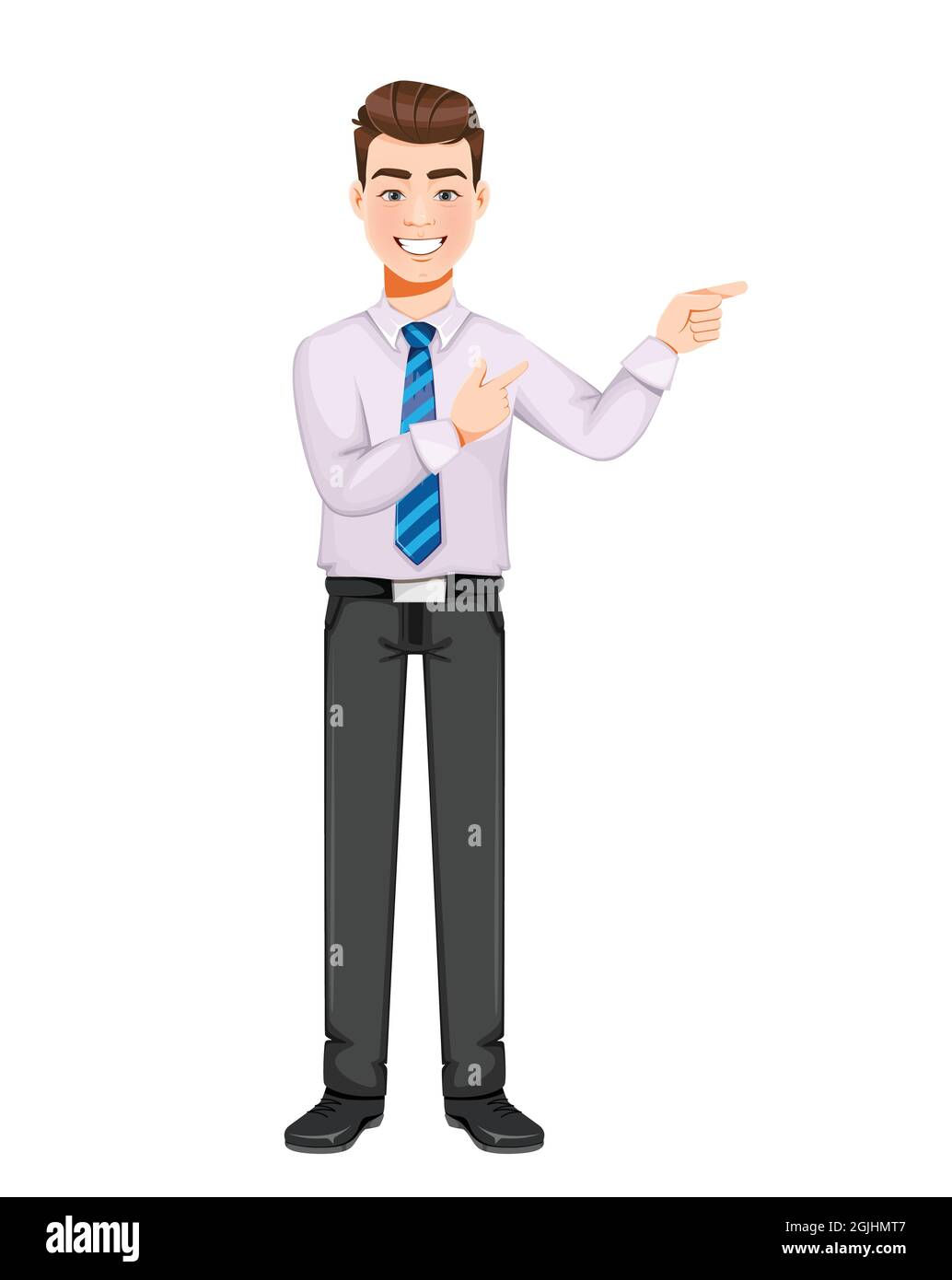 Wallpaper #k2eg8pIBSpphPi3-sXFs46 Handsome Business Man Pointing on Something Young Businessman Cartoon