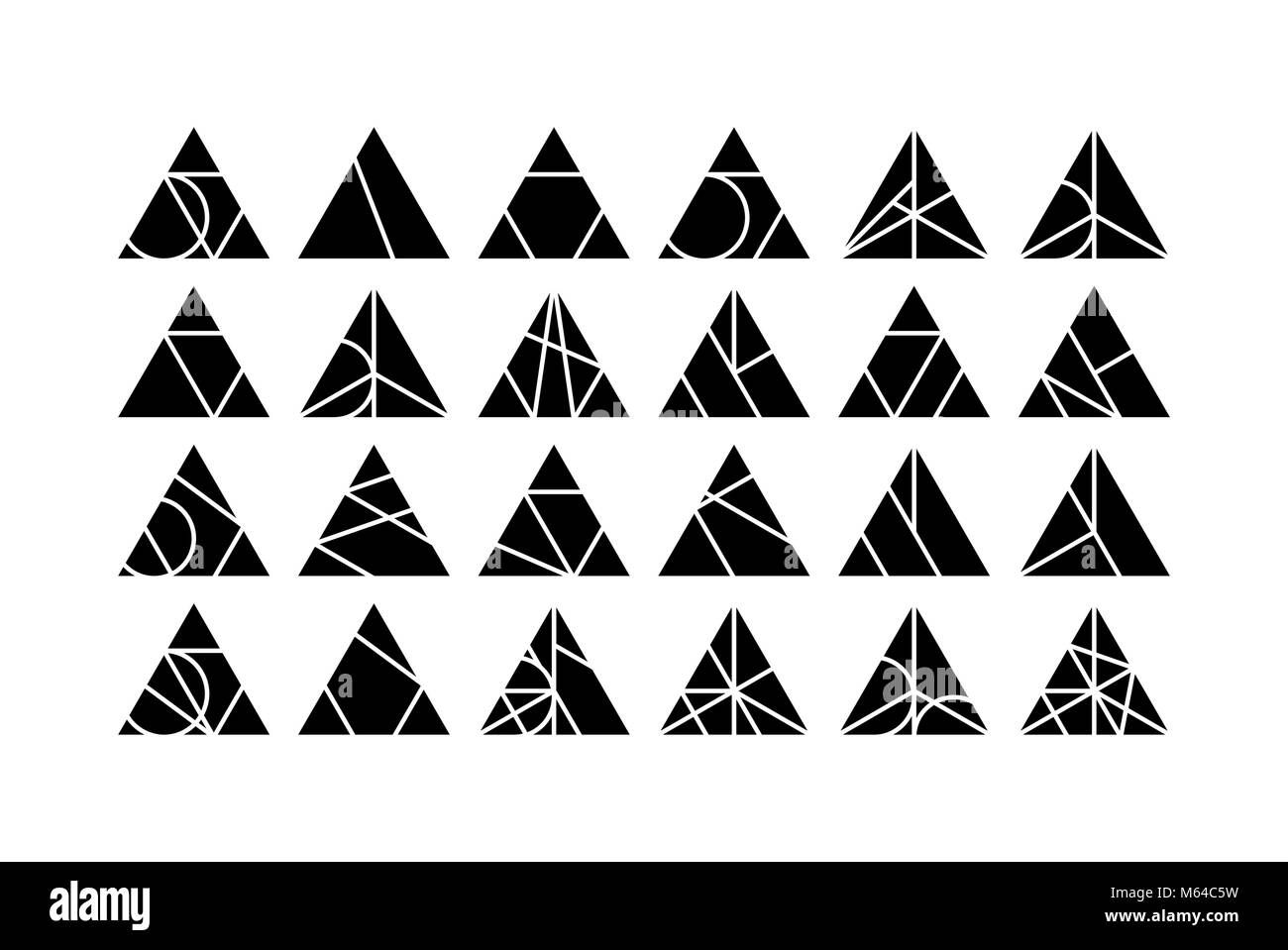 Wallpaper #_GcLCZMBSpphPi3-ZM3k112 Triangle Vector Design Elements Set Stock Vector Image Art Alamy