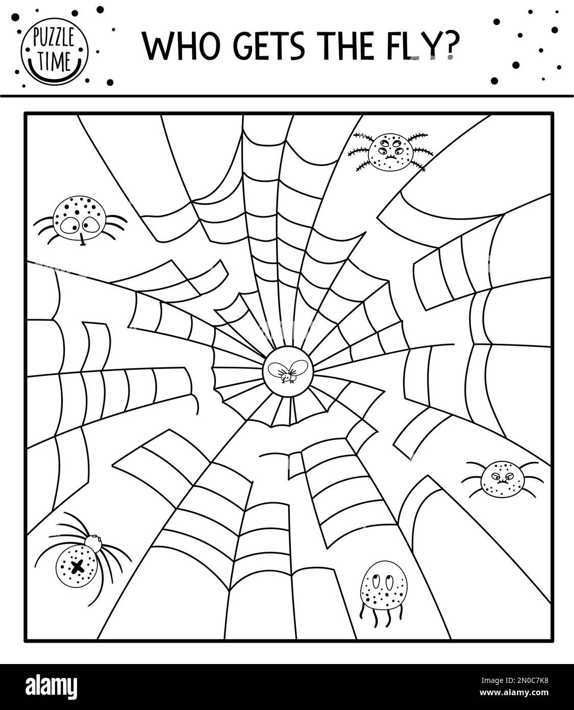 Wallpaper #SfS5OZMBKFX8bn3rL3dx135 Halloween Black and White Maze for Children Autumn Preschool Printable