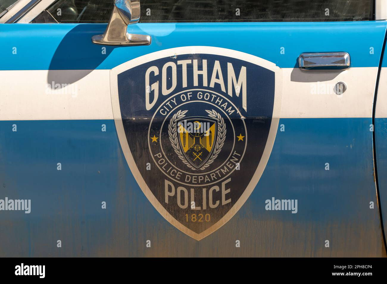 Wallpaper #_0C5MZMBJhL2WPbay8f5327 New York United States 26th Mar 2023 a Gotham Police Car on Movie