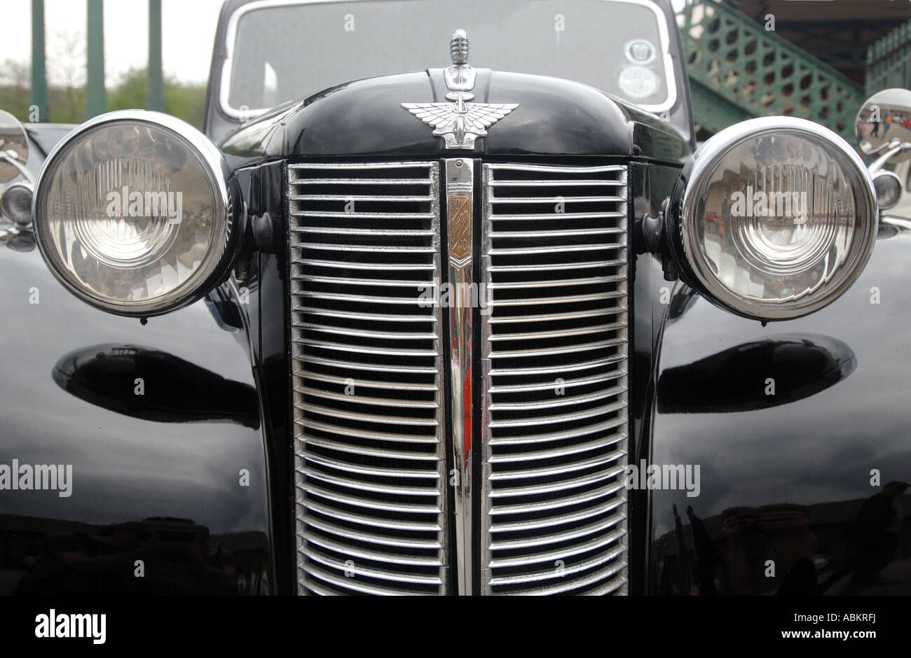 Wallpaper #69ec4 Morgan Sports Car Front Grill with Badges Stock Photo Royalty Free