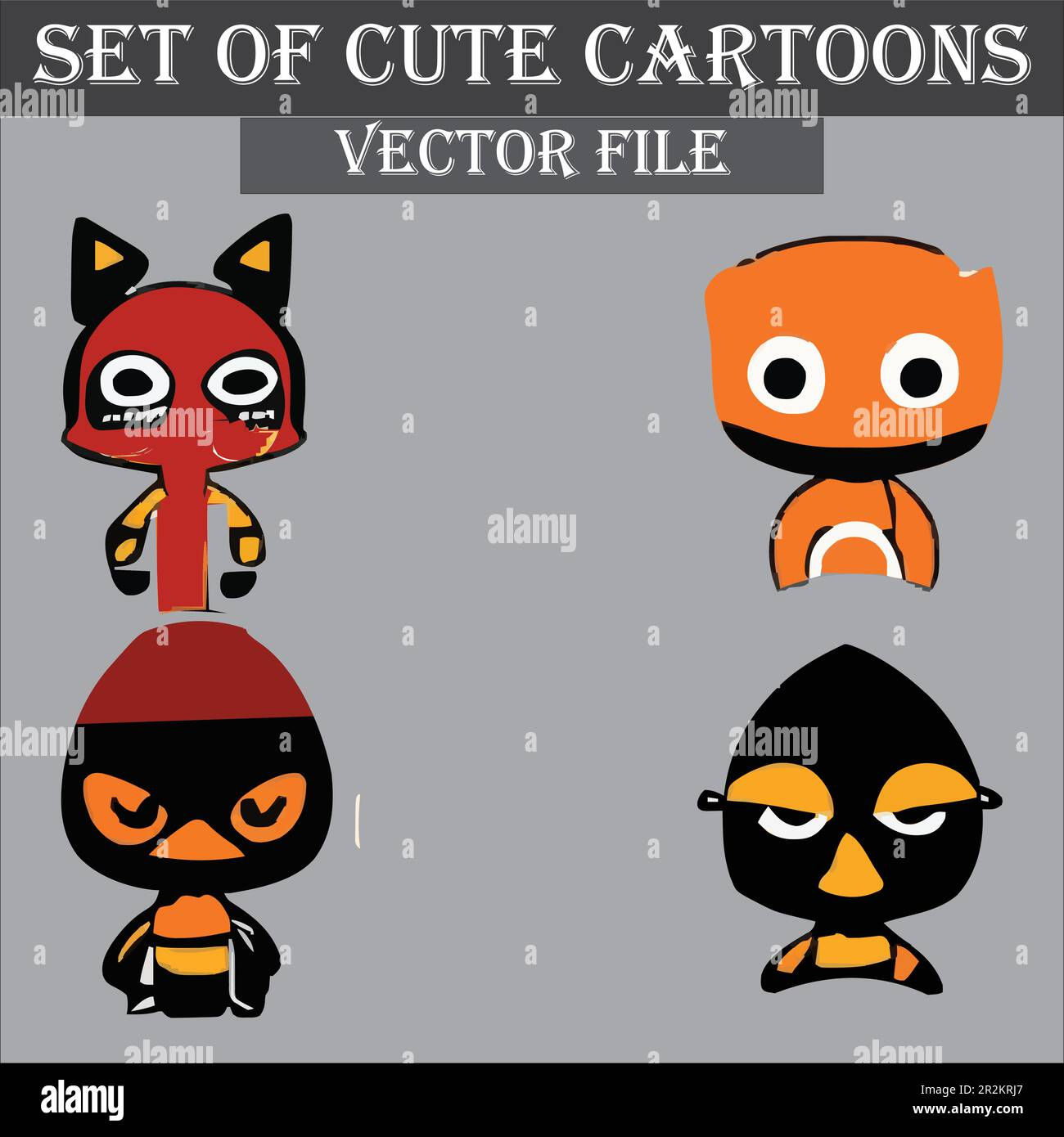 Wallpaper #mrgA2pIBJvJKYCmEOe92170 Cute Cartoon Characters Designs Vector File Stock Vector Image Art