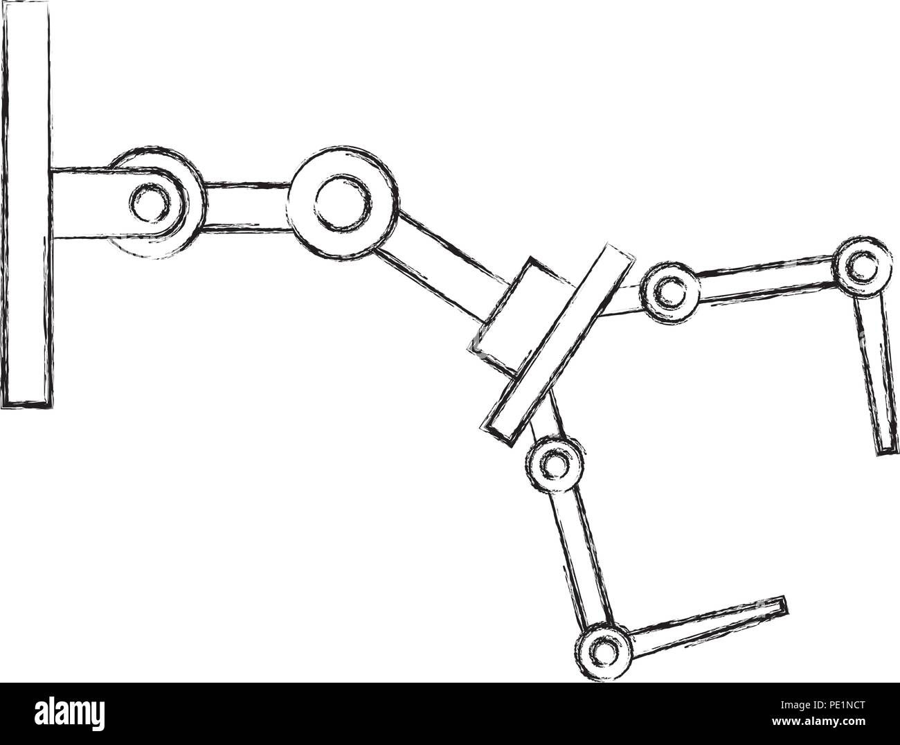 Wallpaper #m0ARMJMBJhL2WPba_L8Z31 Robot Arm Drawing Black and White Stock Photos Images Alamy