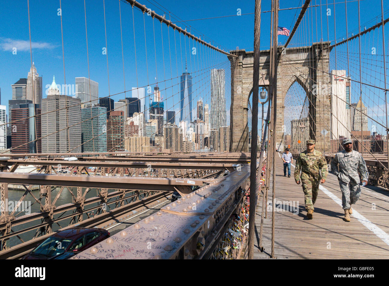 Wallpaper #66e34 Brooklyn Bridge in New York the Iconic Crossing Between Manhattan and